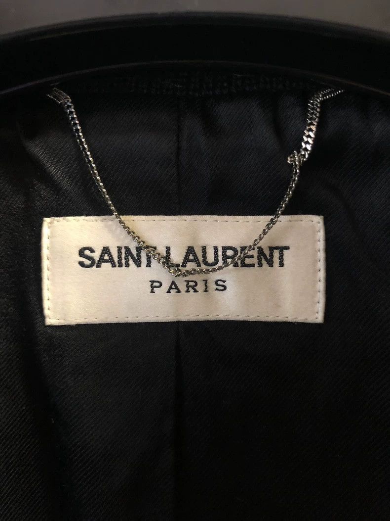 Saint Laurent Paris Saint Laurent Paris Black and white baseball jacket-2506 Size US M / EU 48-50 / 2 - 7 Thumbnail