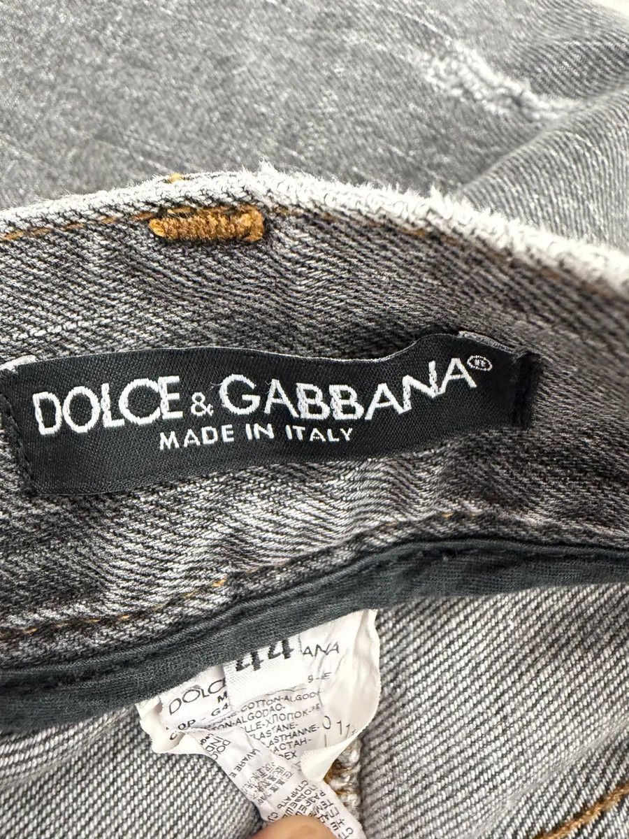 Dolce & Gabbana AW2012 Dolce & Gabbana Grey Distressed Slim Denim Jeans Size US 39 - 7 Thumbnail