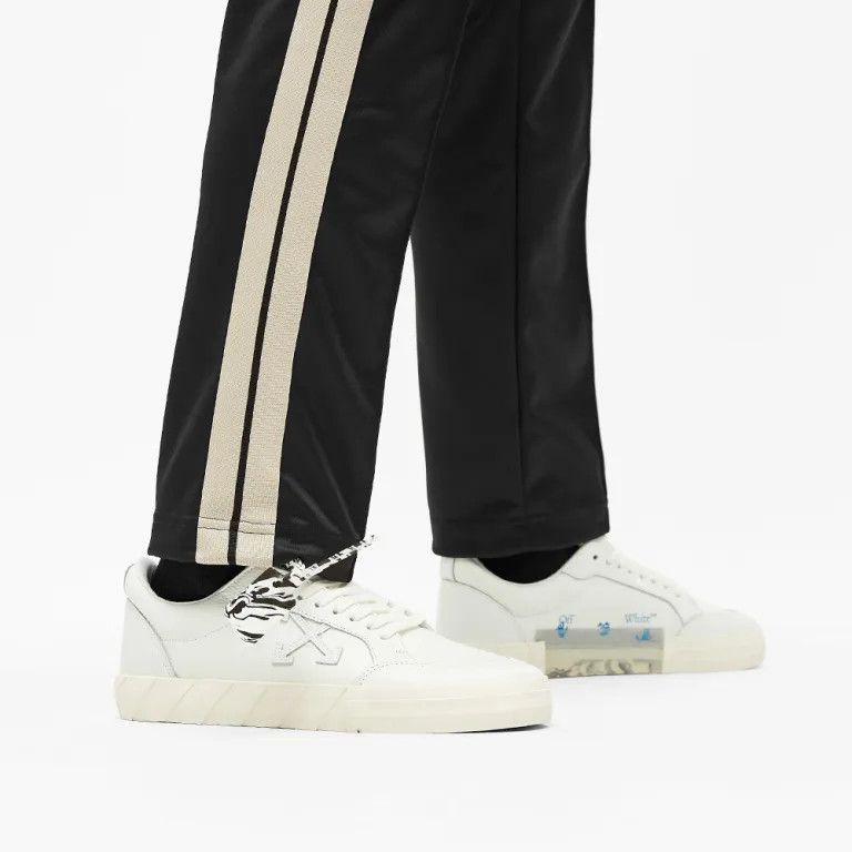 image of Off White White Low Vulcanized Calf Leather Trainers Shoes, Men's (Size 6)