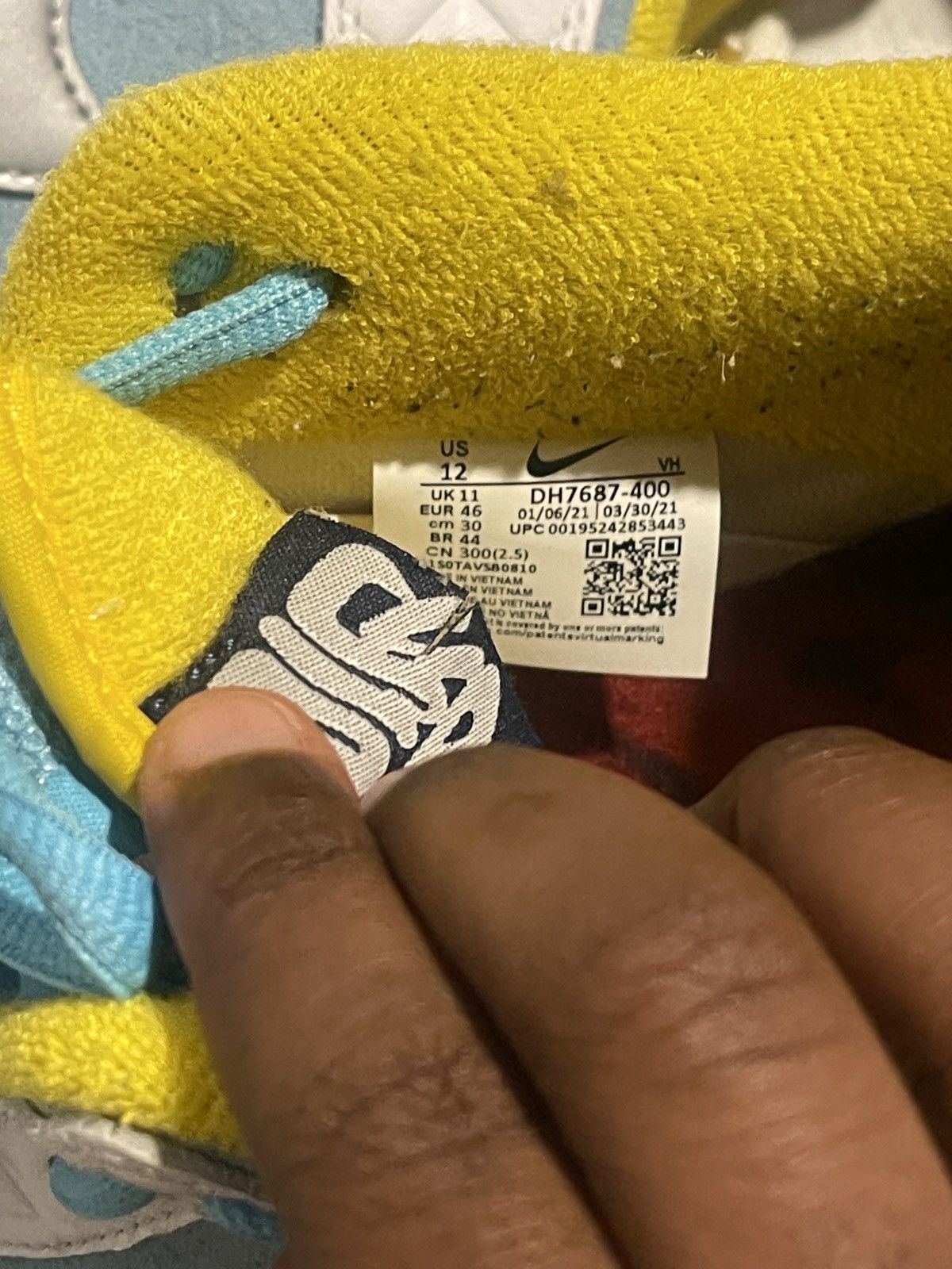 Nike Nike Dunk Low FTC Lagoon Size US 12 / EU 45 - 4 Thumbnail