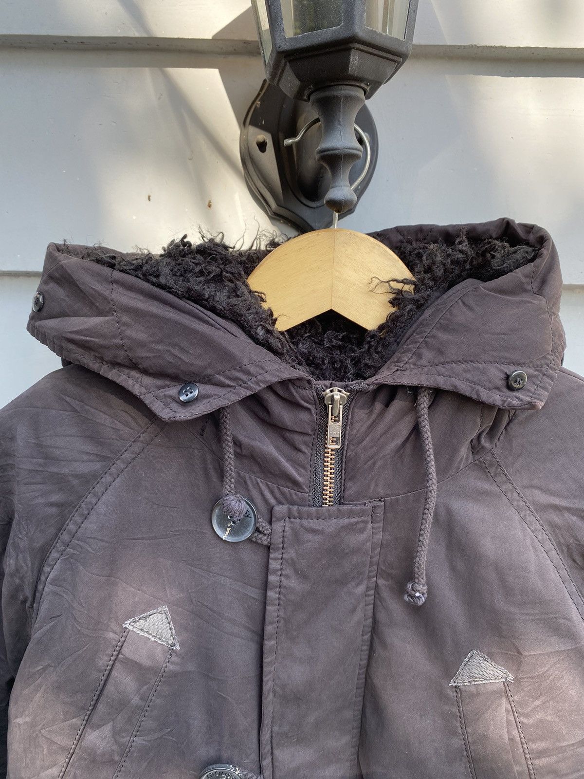 Japanese Brand Moussy Black Panel Furry Parkas Size US L / EU 52-54 / 3 - 2 Thumbnail