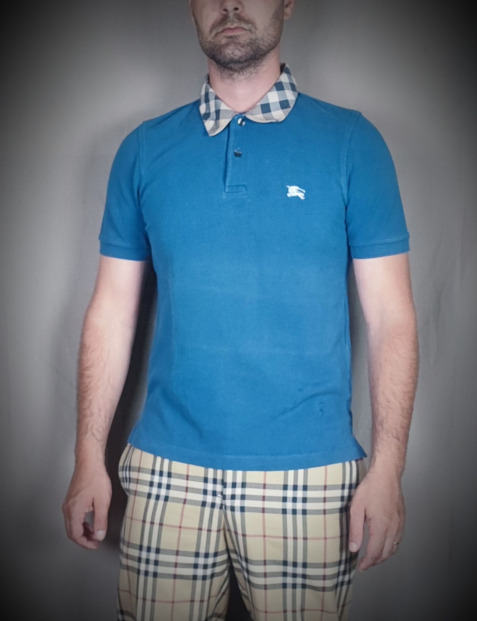 Burberry 🔥 Burberry Polo S Blue very rare🔥 Size US S / EU 44-46 / 1 - 3 Thumbnail