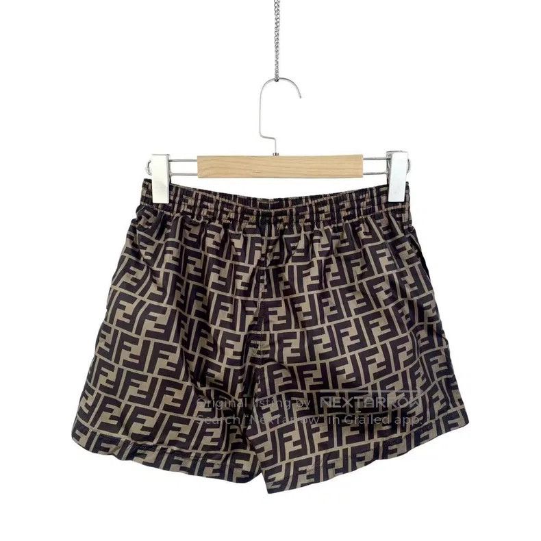 Fendi Fendi Nylon Double F Full Print Short Pants Size US 30 / EU 46 - 1 Thumbnail