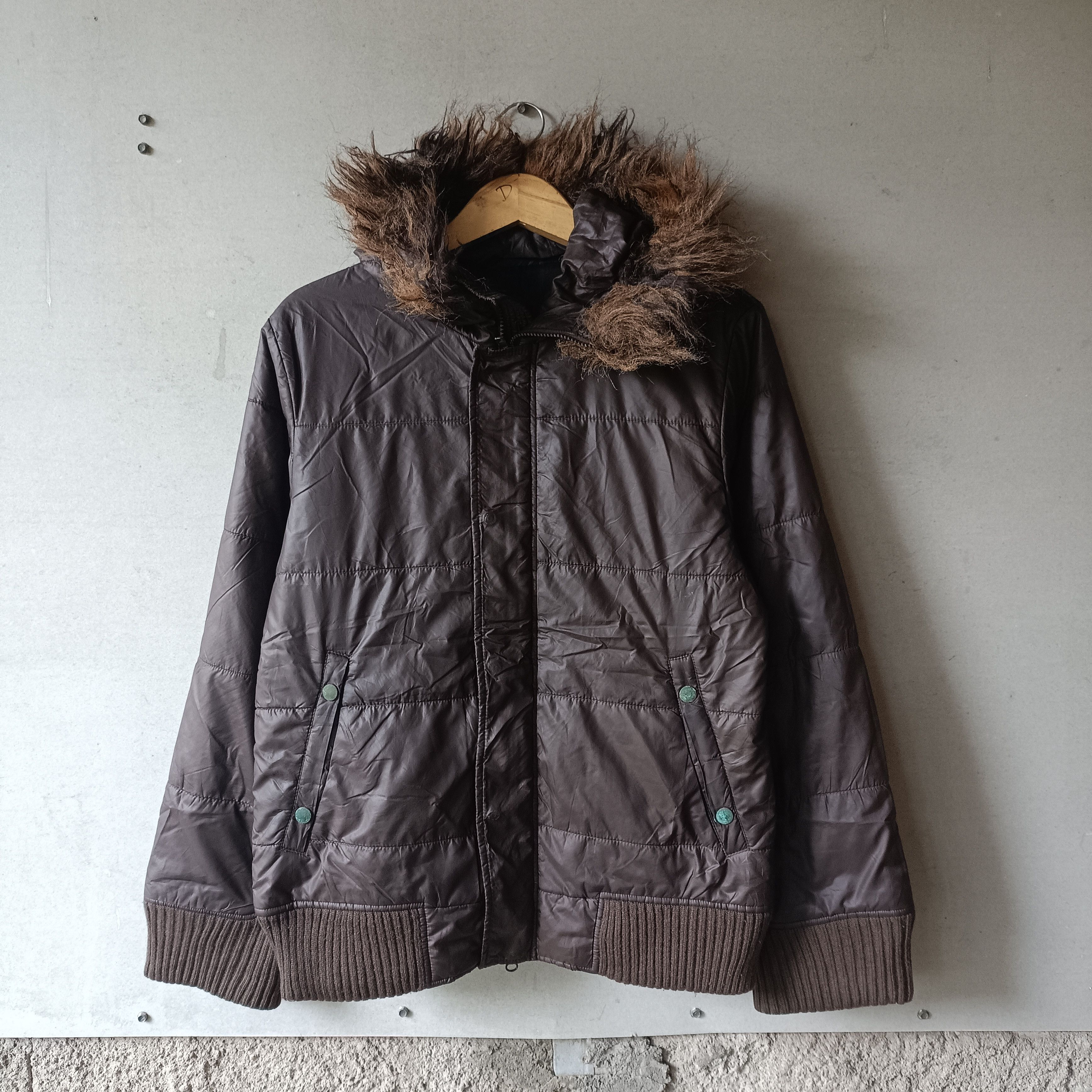 Japanese Brand Midas Detachable Fur and Hood Double Zip Puffer