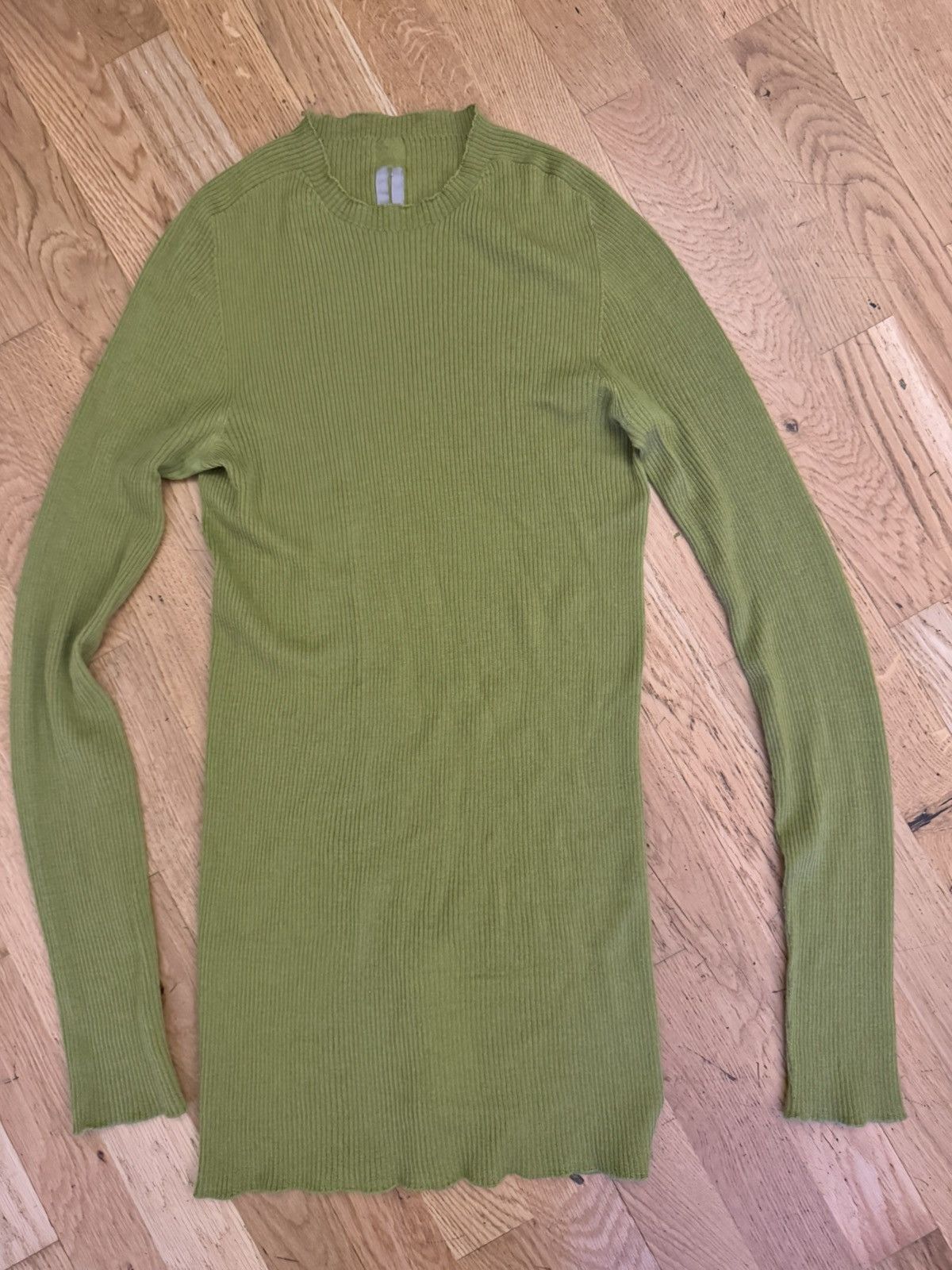 Rick Owens Ribbed Round Neck thin sweater