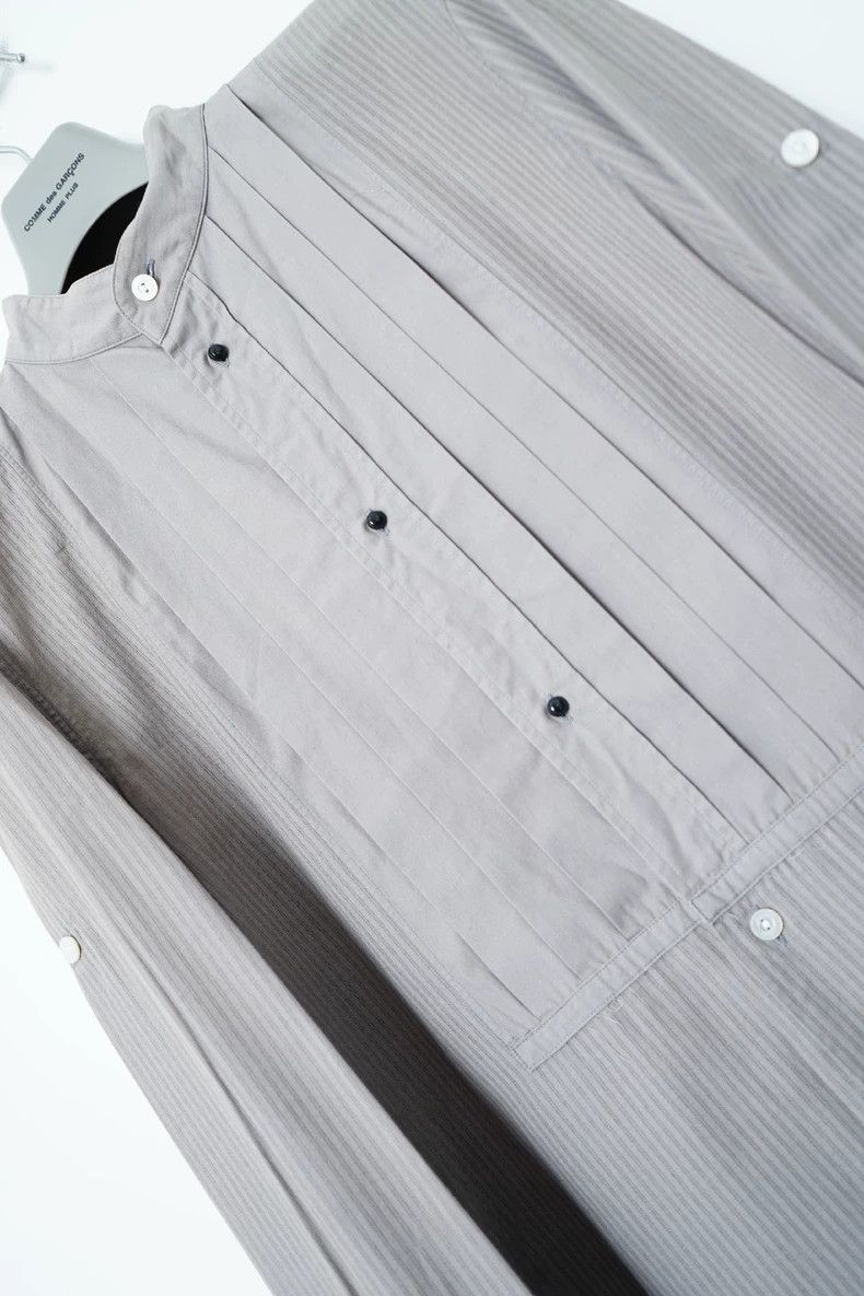 Number (N)ine Number (N)ineCourt shirt with organ pleated front collar 25 Size US M / EU 48-50 / 2 - 4 Thumbnail