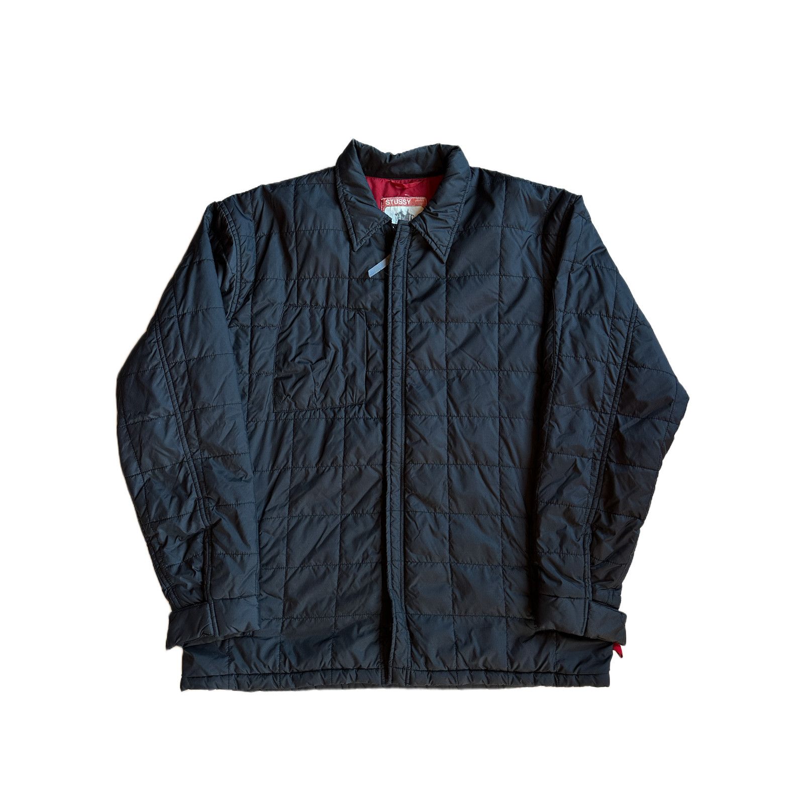Stussy Short Parka Waxed Linen | Grailed