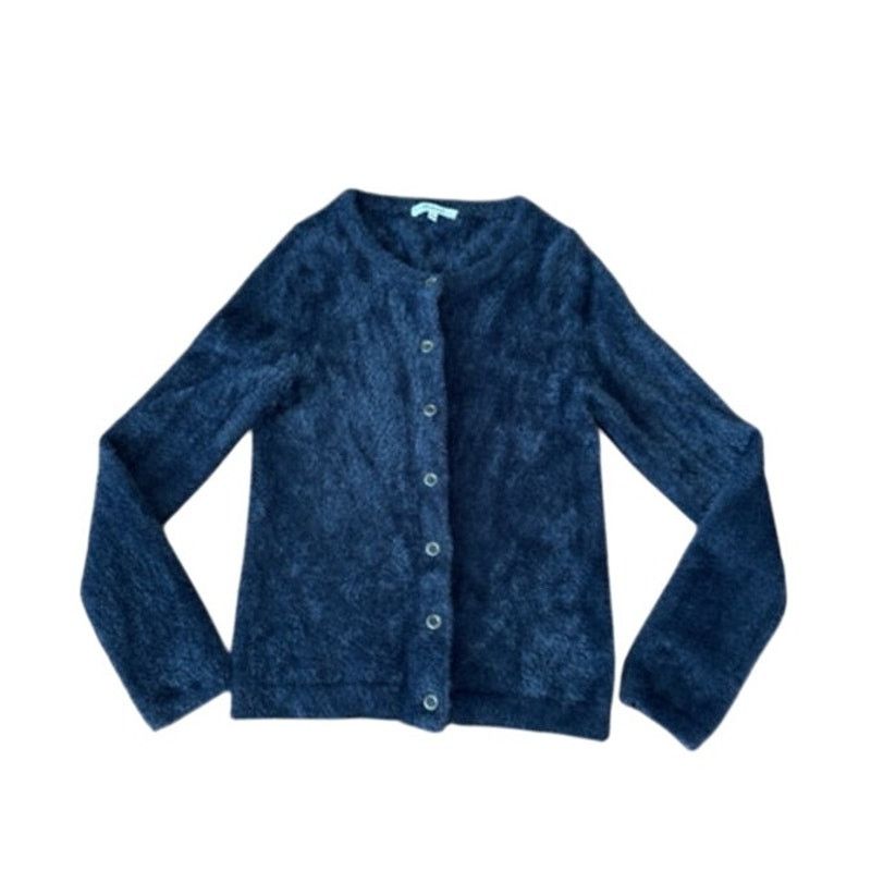 Madewell Madewell Hewitt Fuzzy Cardigan Sweater button down Black Size S / US 4 / IT 40 - 5 Thumbnail