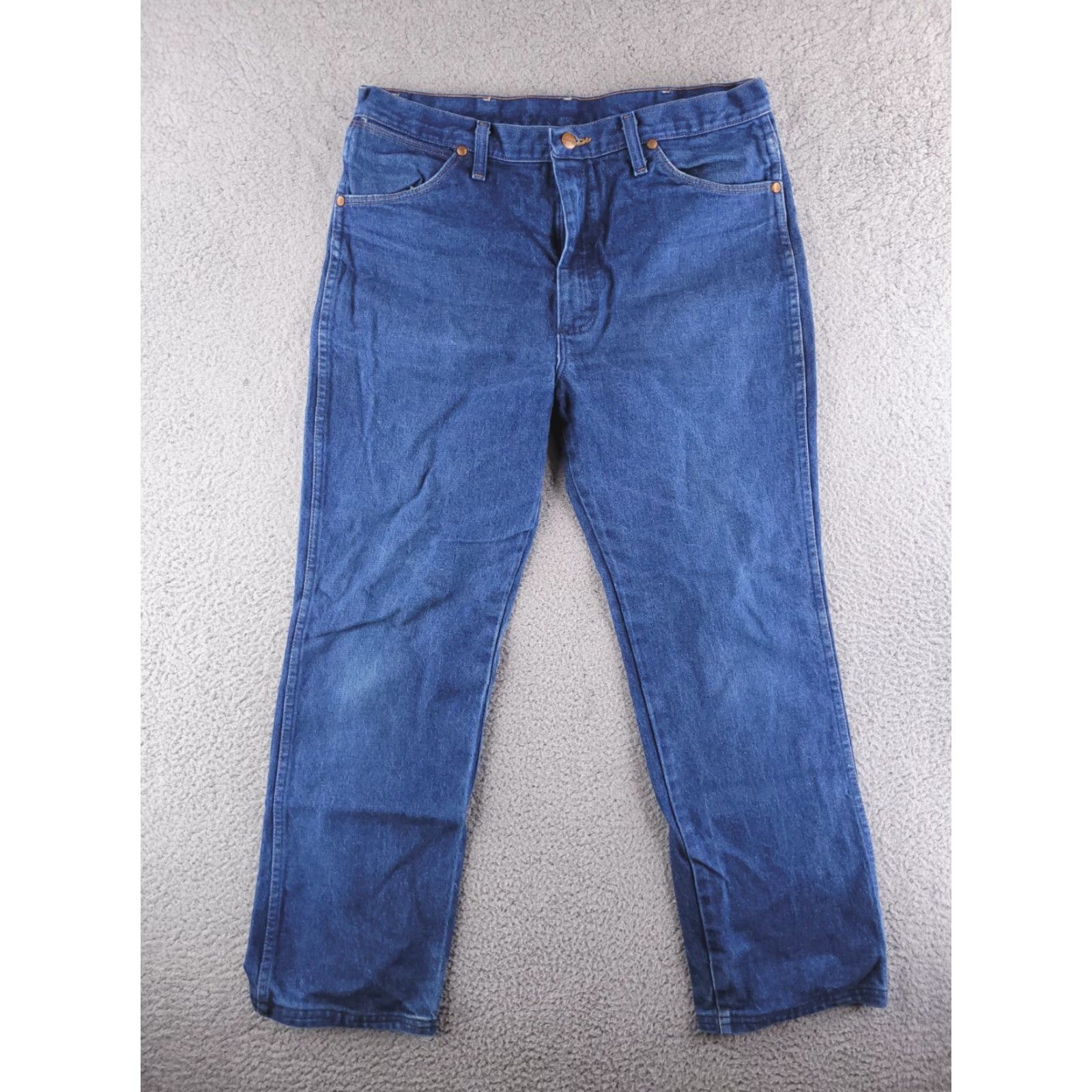 Wrangler Wrangler Jeans Mens 34x29 Blue Cowboy Cut Straight Fit Denim Medium Wash Size US 34 / EU 50 - 5 Thumbnail