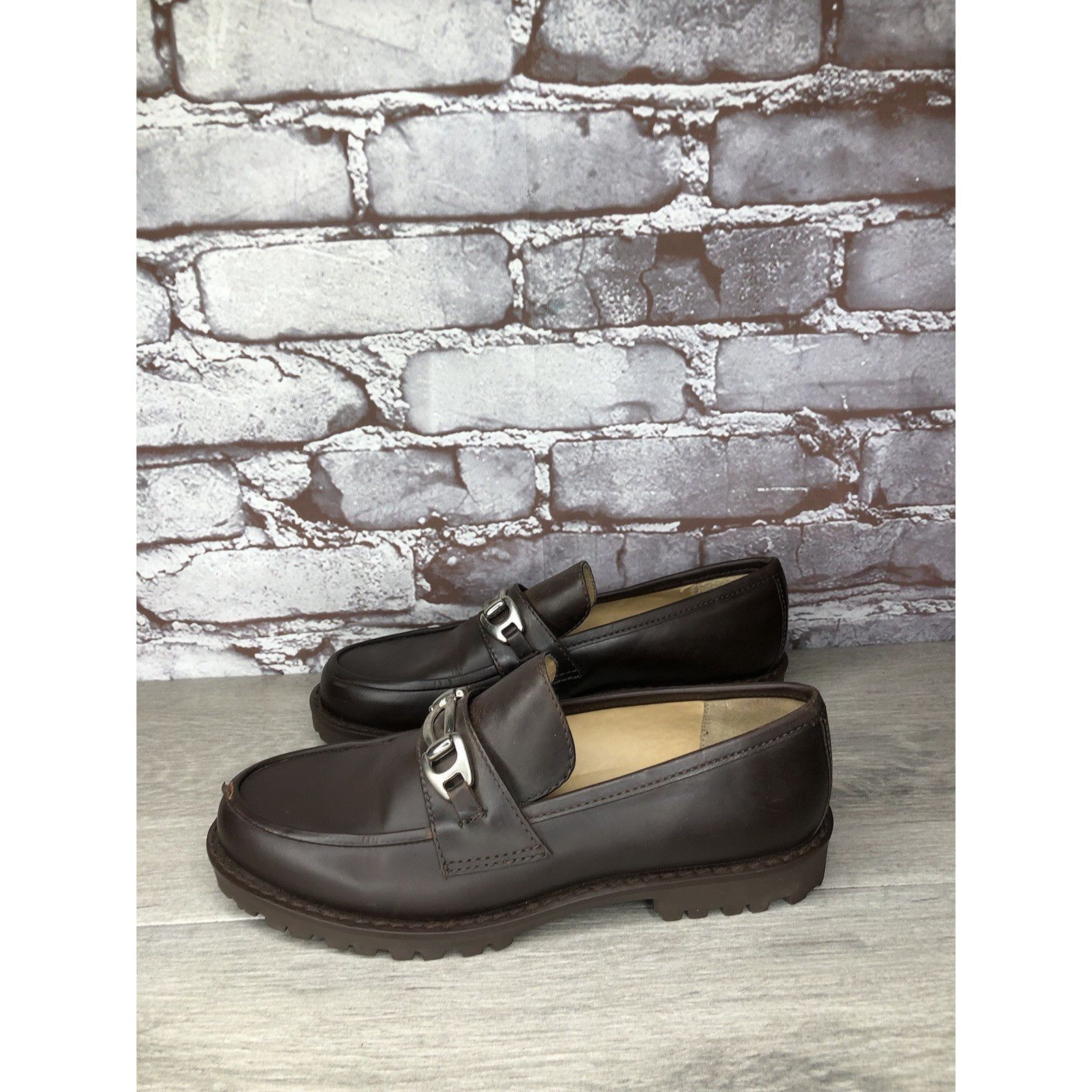 Kenneth Cole Kenneth Cole VTG Horsebit Brown Leather Lug Sole Loafers Dre Size US 6.5 / IT 36.5 - 20 Thumbnail