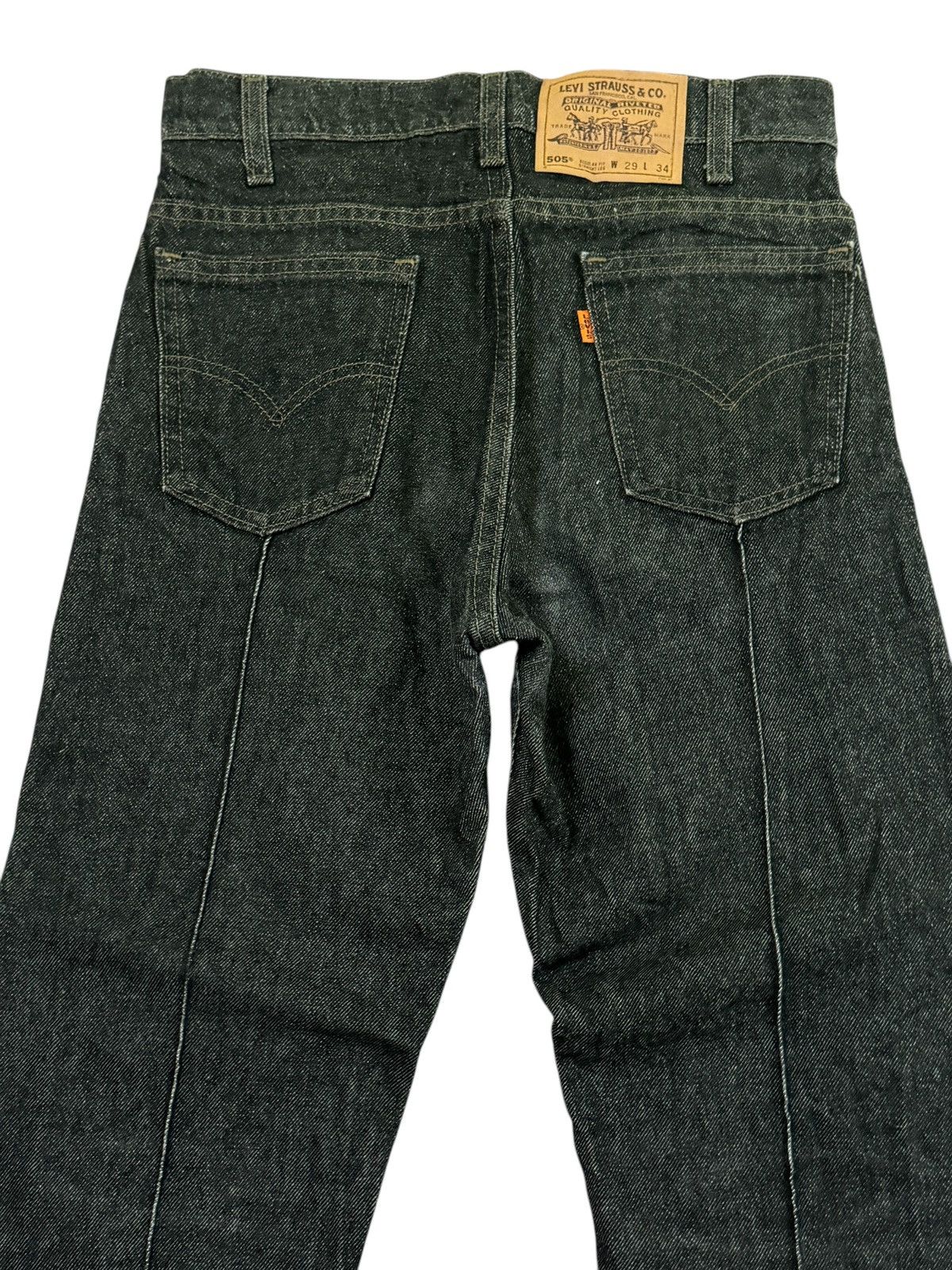 Levi's Vintage 90s Levis 505 Orange Tab Regular Fit Denim Jeans Size US 28 / EU 44 - 8 Thumbnail