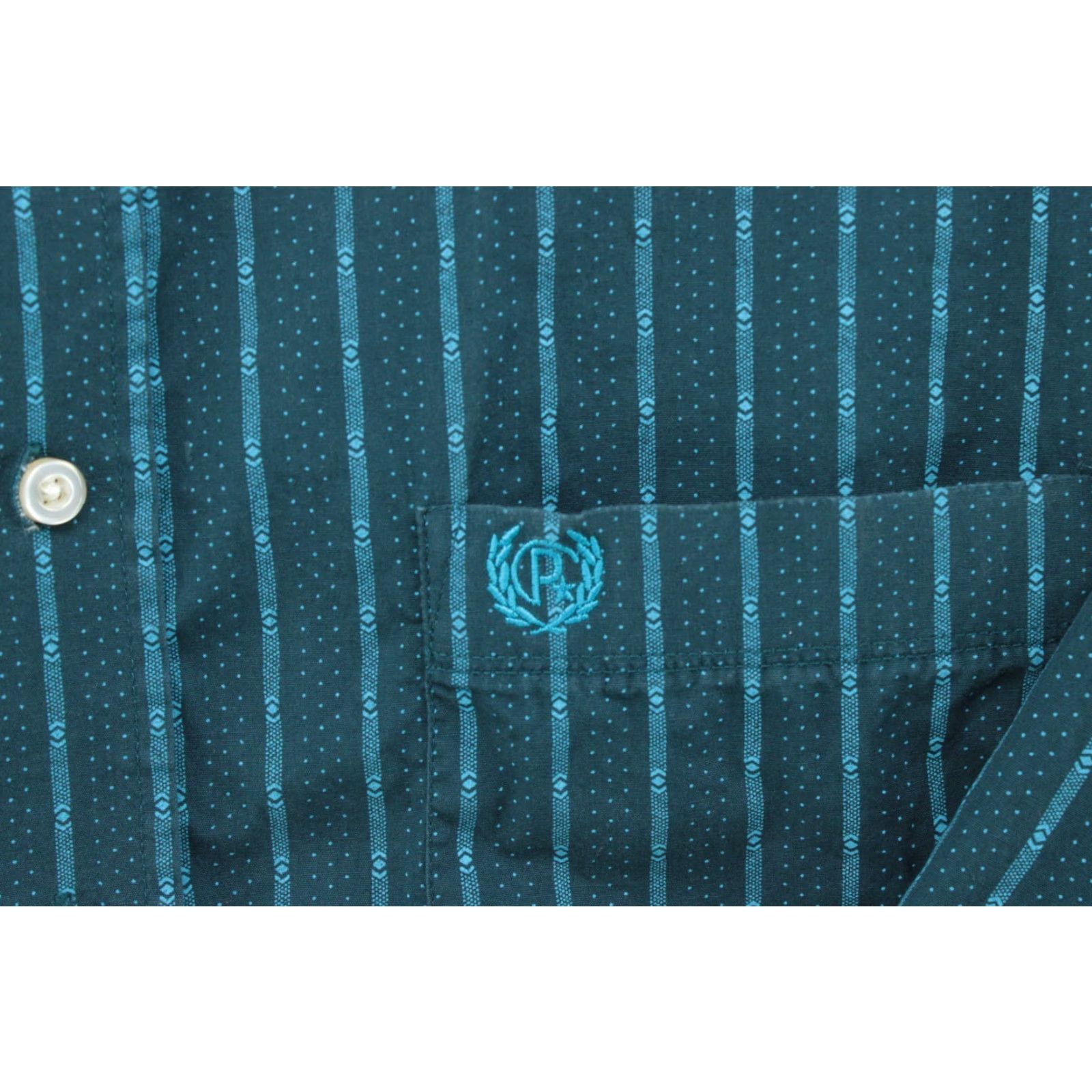 Vintage Panhandle Shirt Men's 2XL Blue Striped Polka Dots Western Cowboy Modern Shirt Mens 2XL Blue Striped Polka Dots Western Cowboy Modern Size US XXL / EU 58 / 5 - 4 Thumbnail
