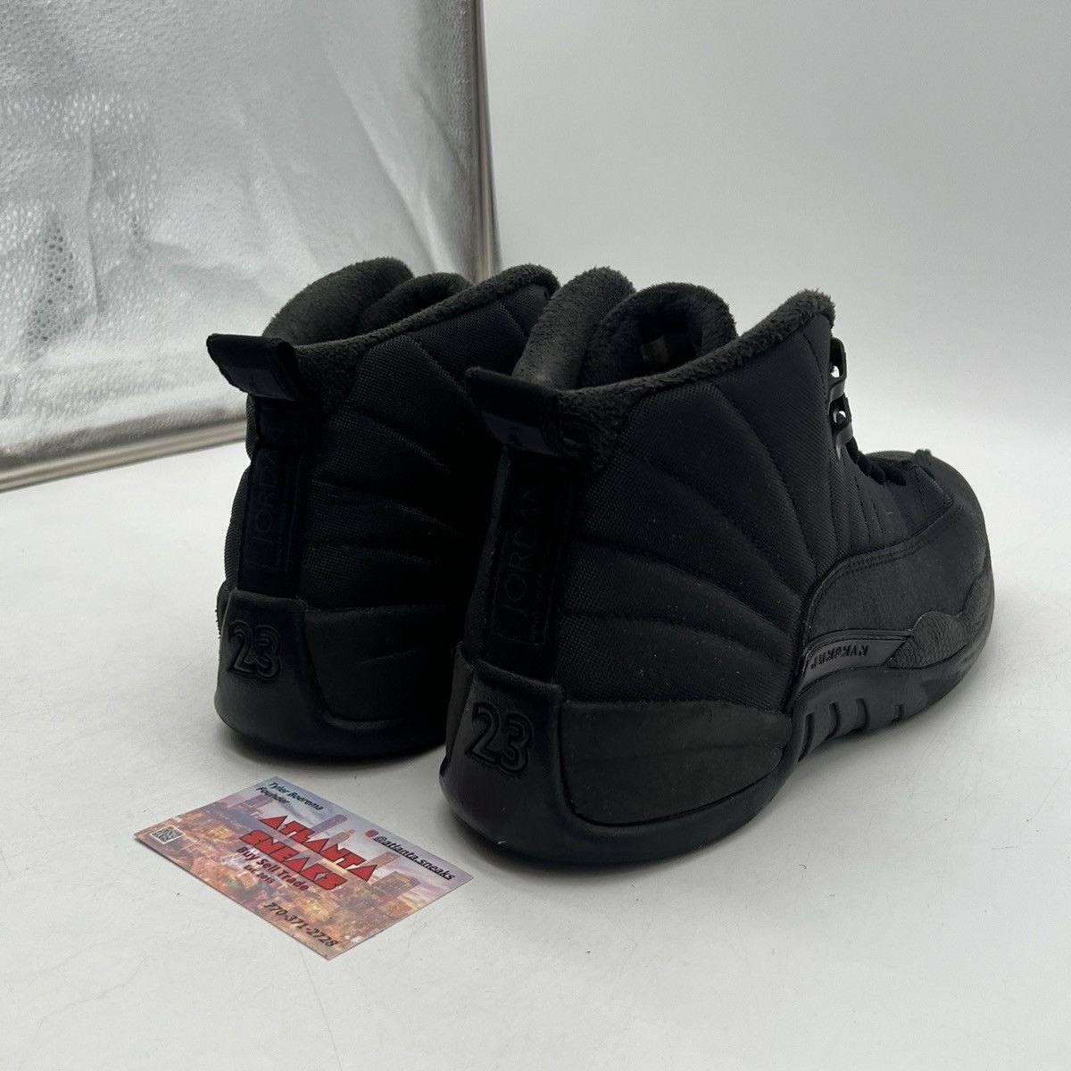 Jordan Brand Air Jordan 12 winterized triple black Size US 9.5 / EU 42-43 - 5 Thumbnail
