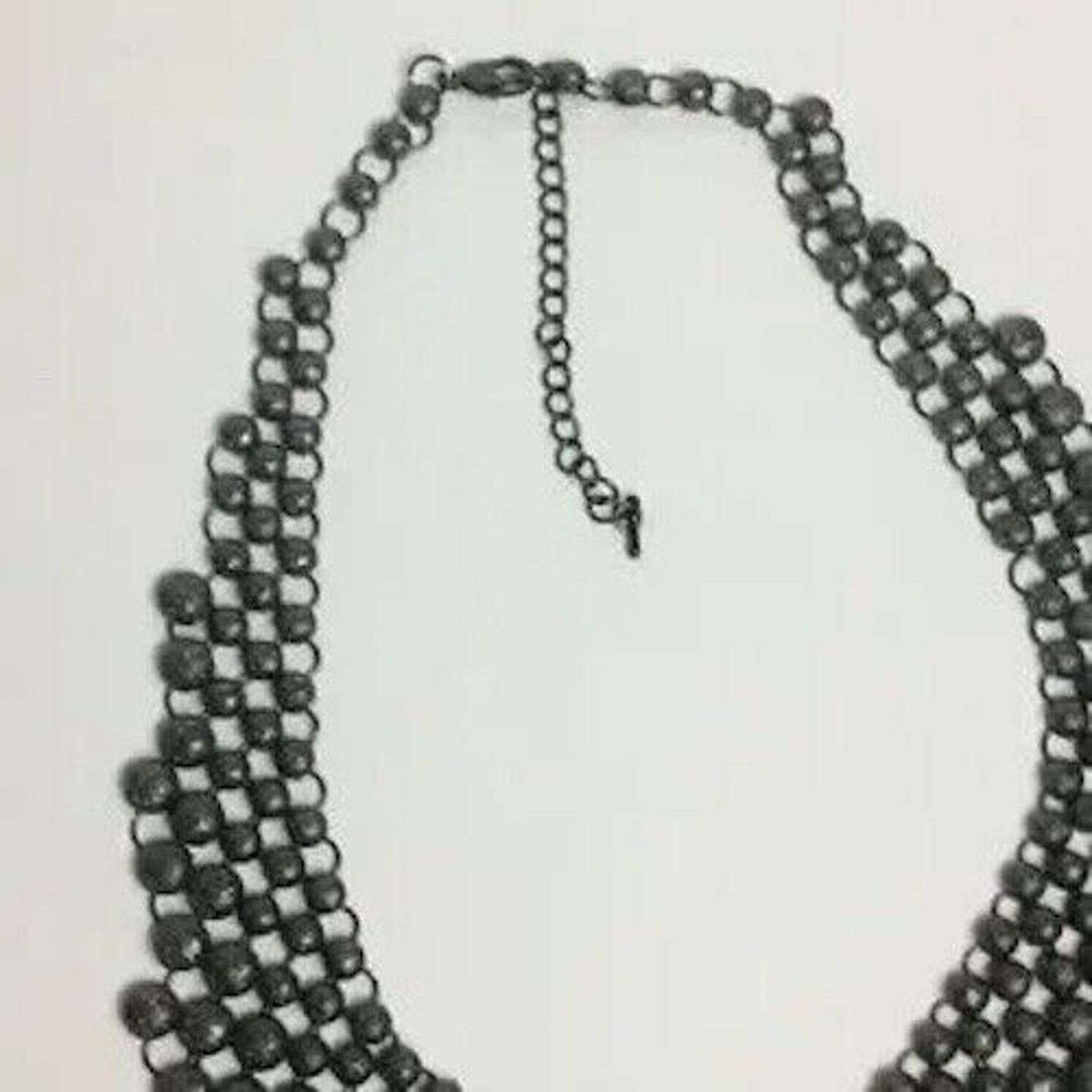Other VINTAGE CHOKER BIB NECKLACE Size-@ 2 1/2” Center @21” Length Size ONE SIZE - 4 Thumbnail
