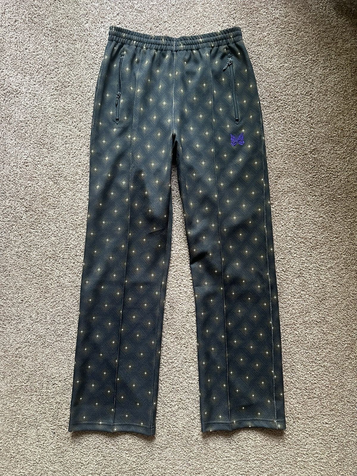 Needles × Nepenthes Needles Jacquard Diamond Track Pants Size US 32 / EU 48 - 1 Thumbnail