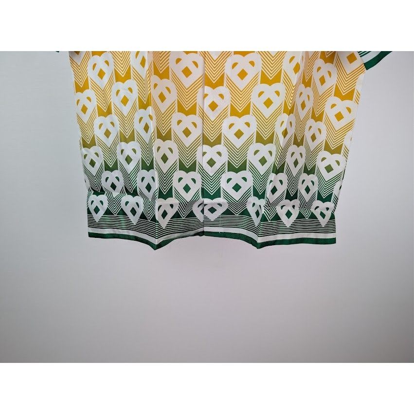 Casablanca o1rshd1 Gradient Heart Monogram Short-Sleeve Shirt in Multi Size US L / EU 52-54 / 3 - 4 Thumbnail