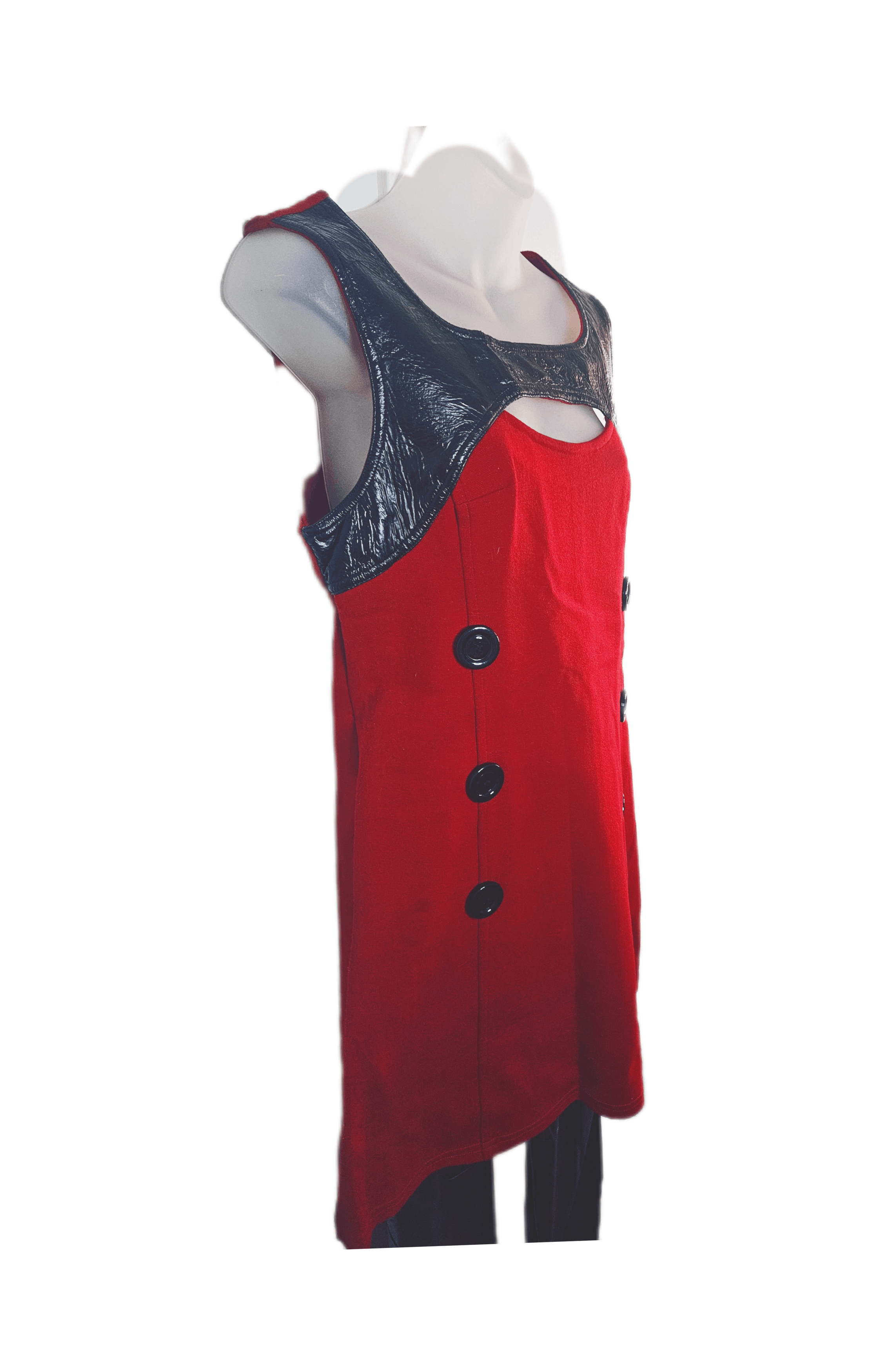 Other Twiggy France 1960s Mod Cherry Red Dress – Mint Condition Size M / US 6-8 / IT 42-44 - 5 Thumbnail