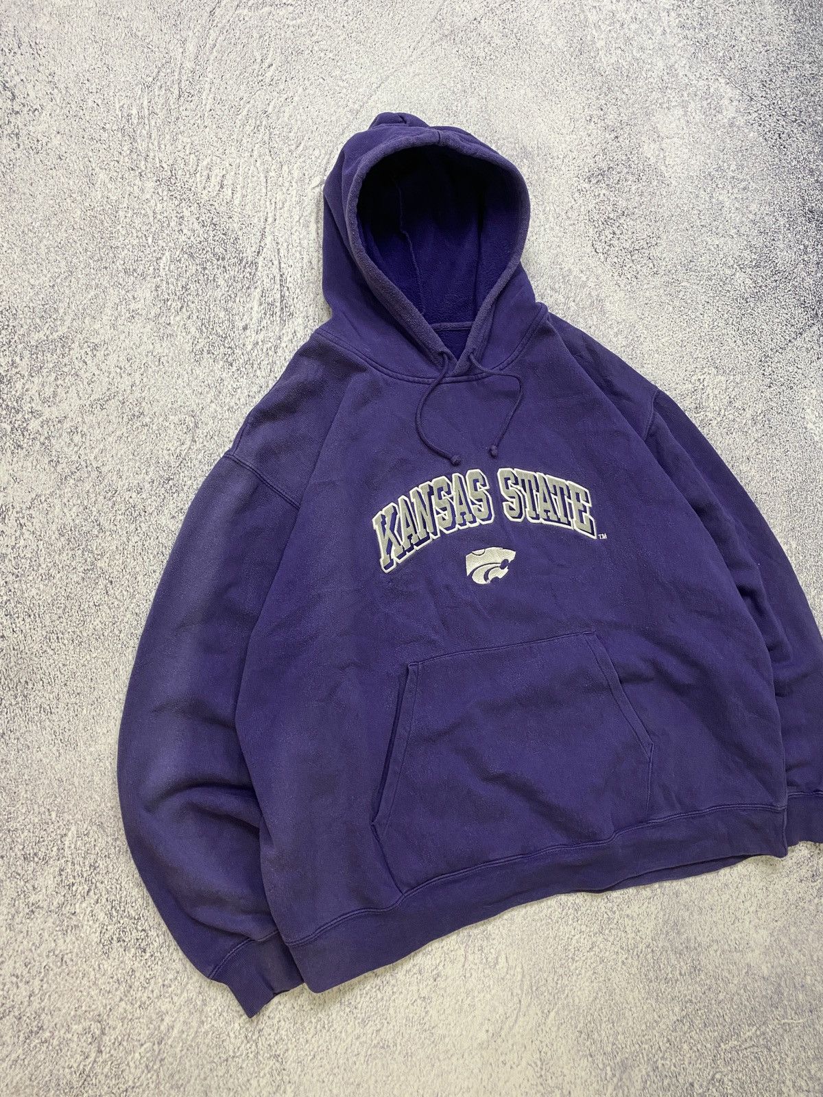 Starter × Vintage Vintage 90s Starter Kansas State University Pullover Hoodie Size US XL / EU 56 / 4 - 3 Thumbnail