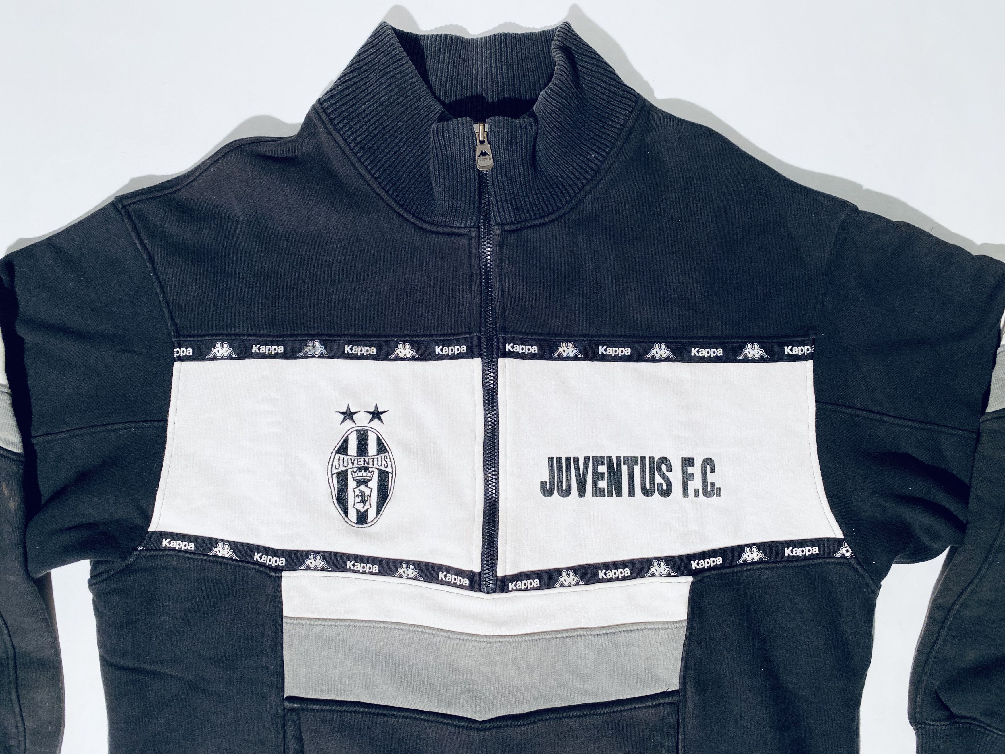 Kappa Juventus 1/4 Zip Football Soccer Training Jacket 90s Size US L / EU 52-54 / 3 - 4 Thumbnail