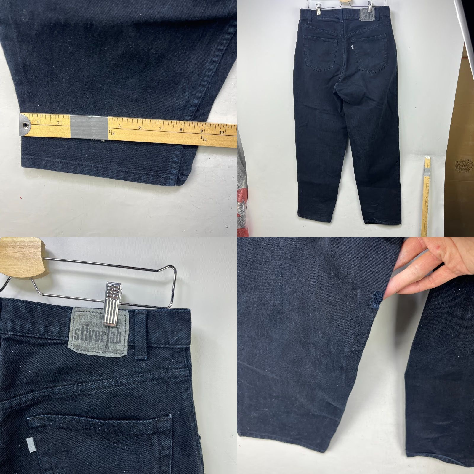 Levi's VINTAGE Levi's Silvertab Baggy Jeans 34 x 34 - Levi's Jeans - 90s Wide-Leg Blue Denim Men 5-Pocket - Relaxed, Mid Rise Size US 34 / EU 50 - 8 Thumbnail