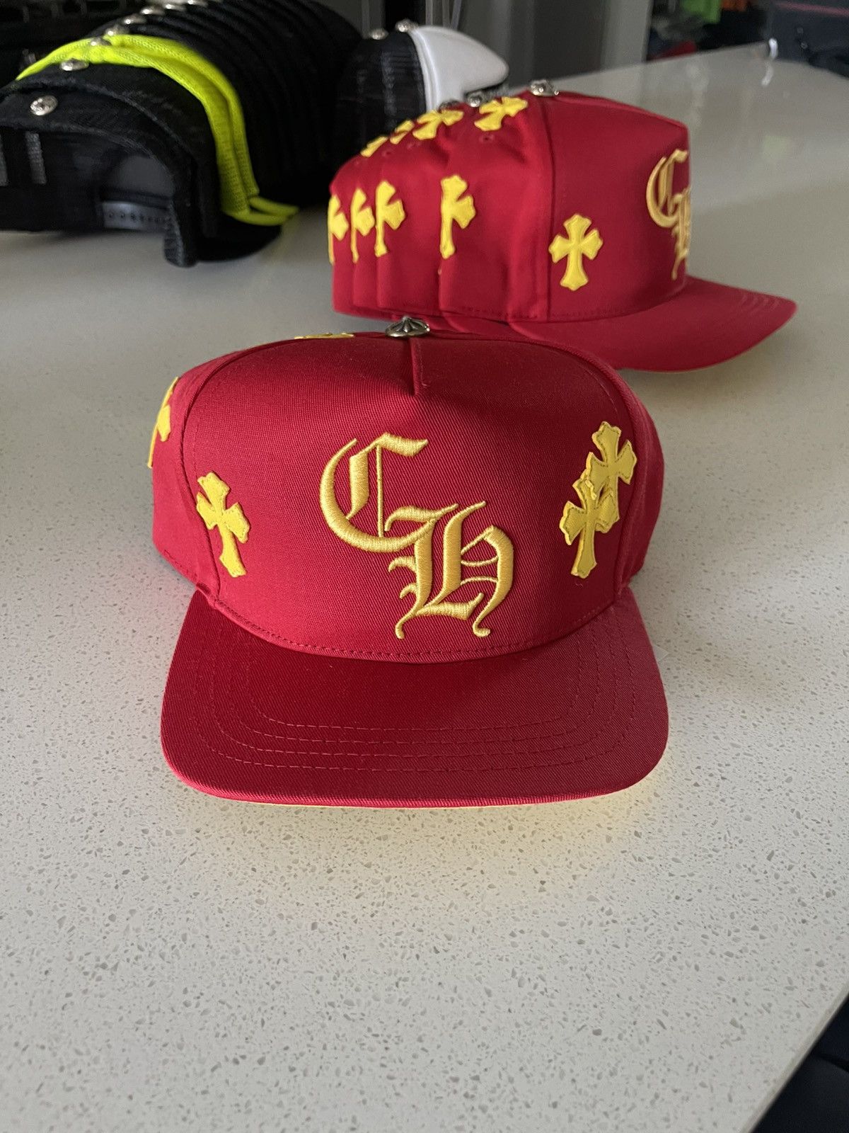 Chrome Hearts Chrome Hearts Red Yellow Patch Hat Size ONE SIZE - 1 Thumbnail