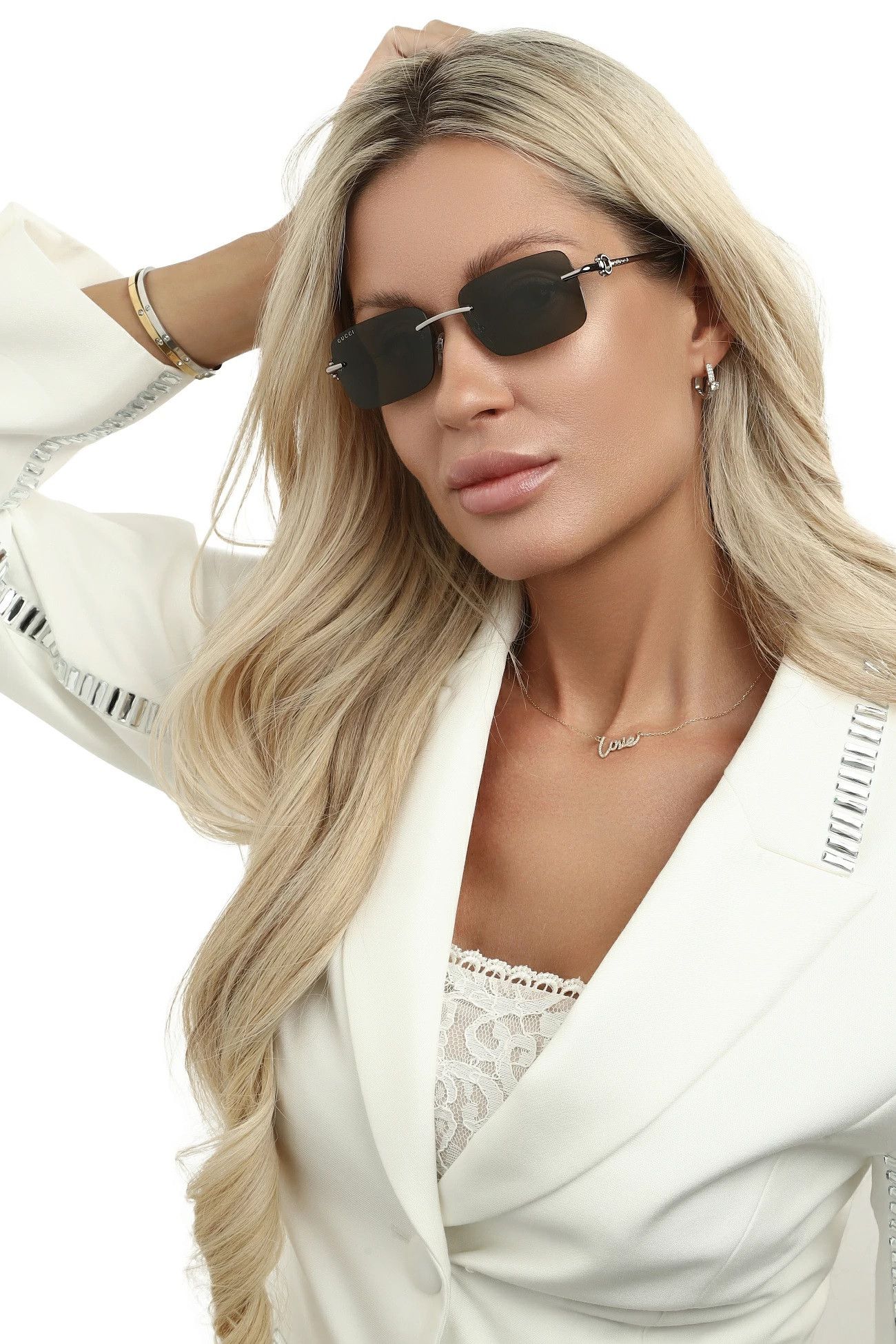 Gucci Gucci Men Sunglasses Rectangle GG1703S 001 BRAND NEW Size ONE SIZE - 11 Thumbnail