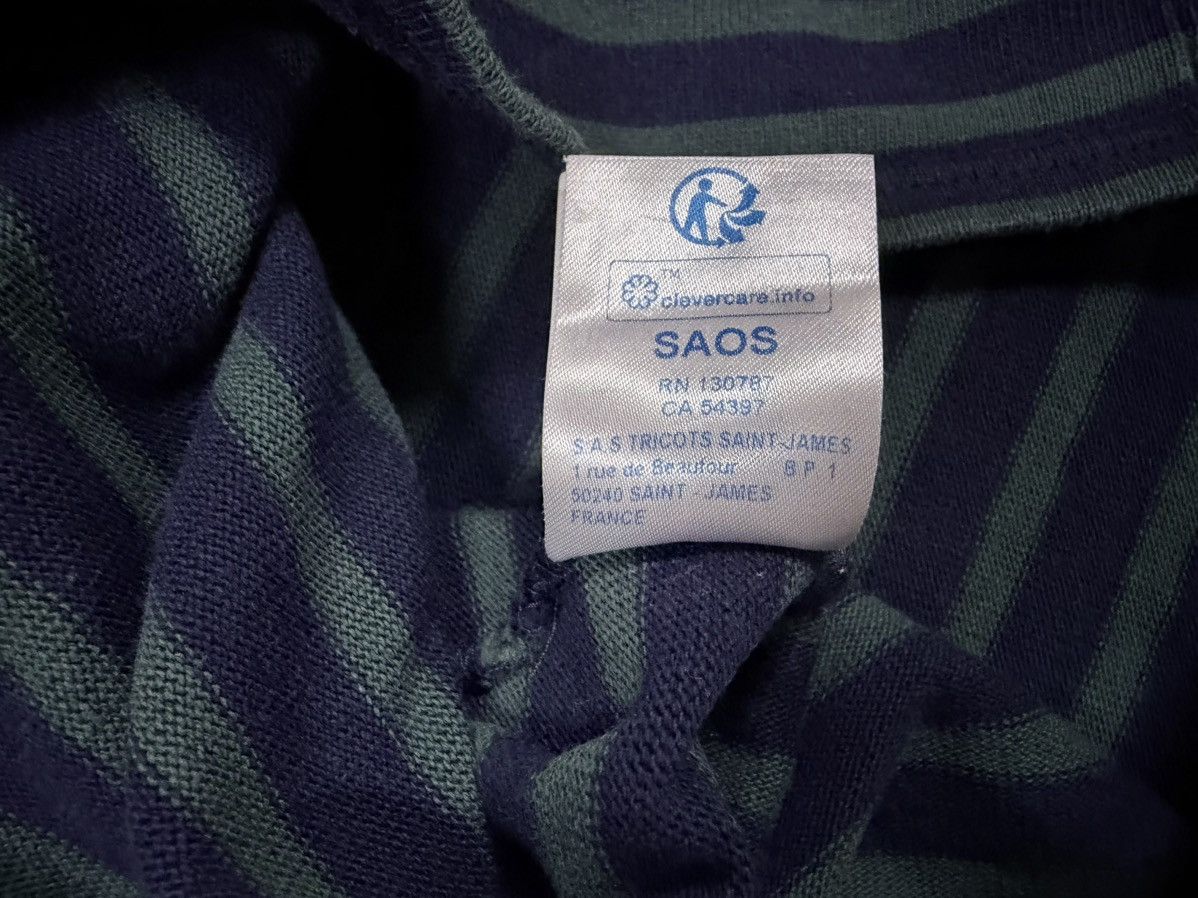 Saint James Vtg🔥Saint James Boat neck Heavy Cotton L/s Striped Tee Size US M / EU 48-50 / 2 - 18 Thumbnail