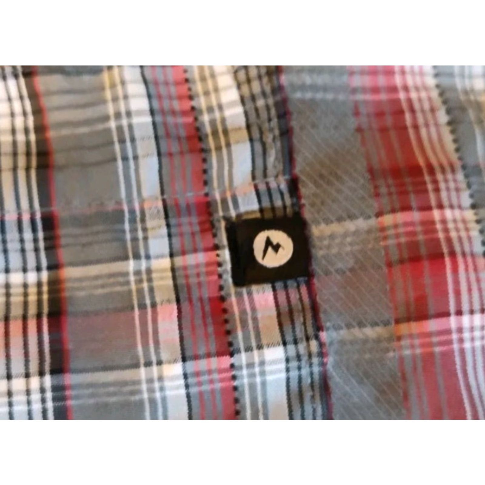 Marmot Marmot Button Up Rayon Poly Short Sleeve Plaid Outdoor Hiking Camp Shirt Mens L Multicolor Size US L / EU 52-54 / 3 - 5 Thumbnail