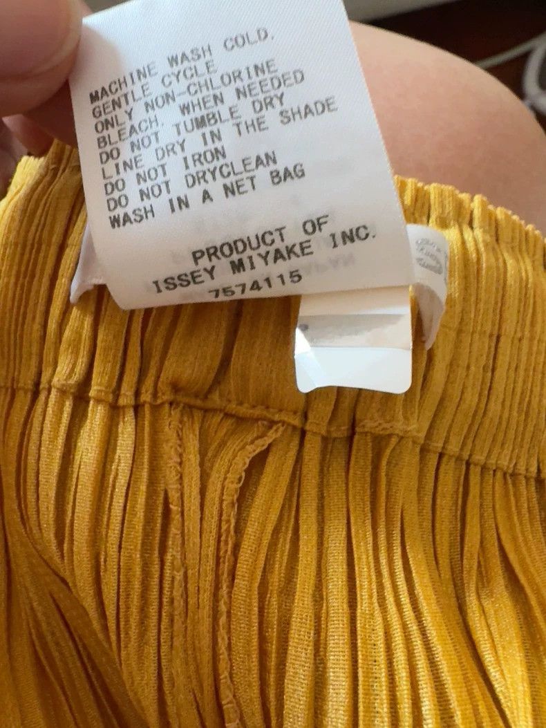 Issey Miyake issey miyake size:4 Yellow pleated pants Size 42" / US 20 - 6 Thumbnail