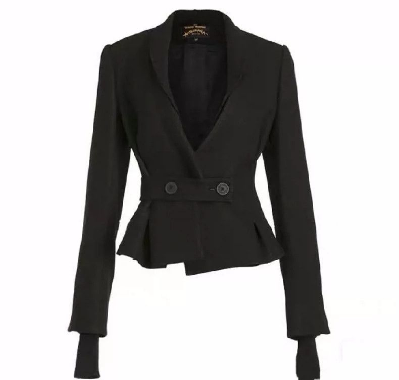 Vivienne Westwood Vivienne Westwood size42 Black waistband sleeve design thic Size S / US 4 / IT 40 - 1 Thumbnail