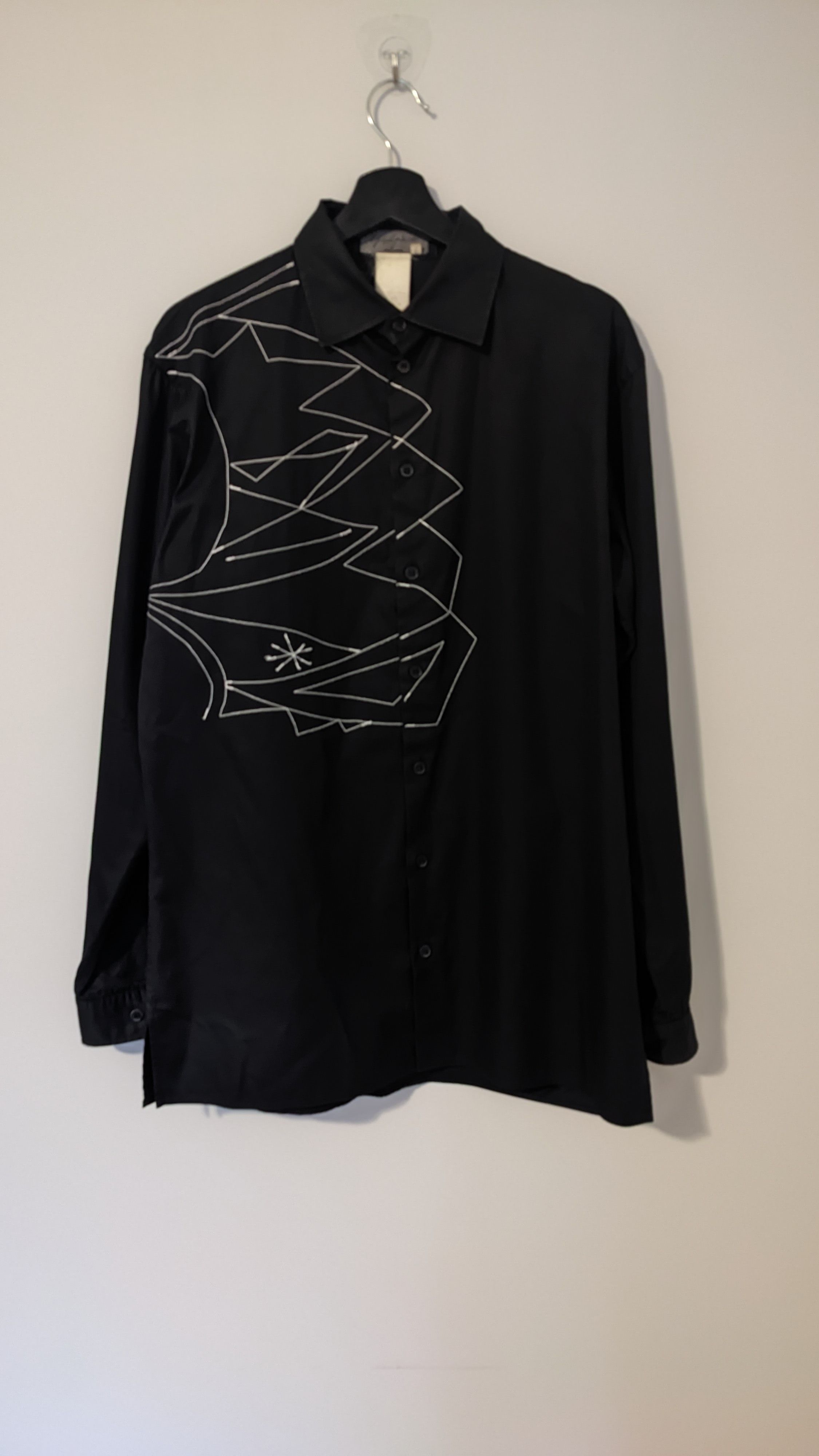 Yohji Yamamoto Yohji Yamamoto Pour Homme Embroidered Shirt Size US L / EU 52-54 / 3 - 1 Thumbnail