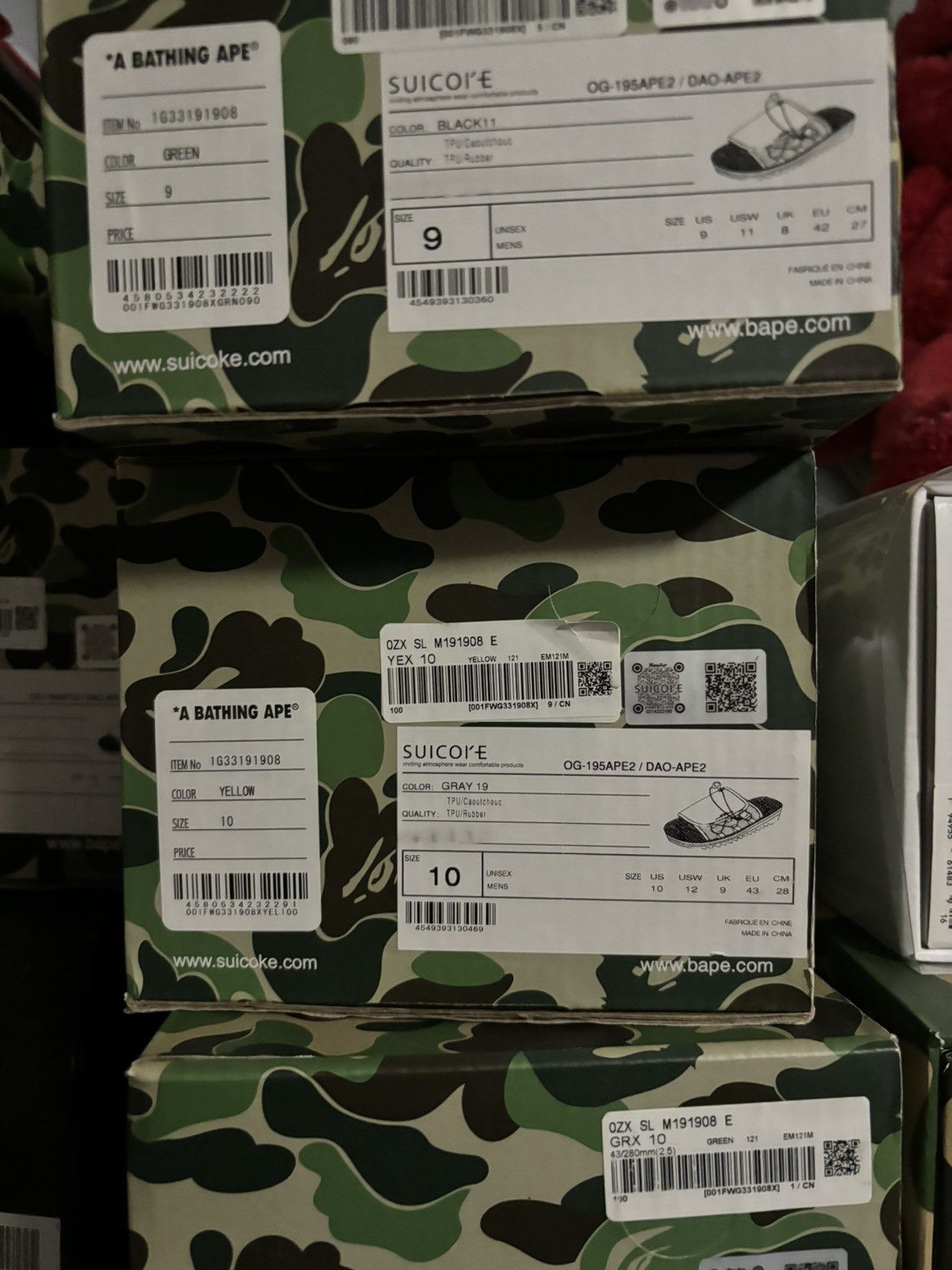 Bape Bape x Suicoke Lenticular Dao Slides Size US 9 / EU 42 - 5 Thumbnail