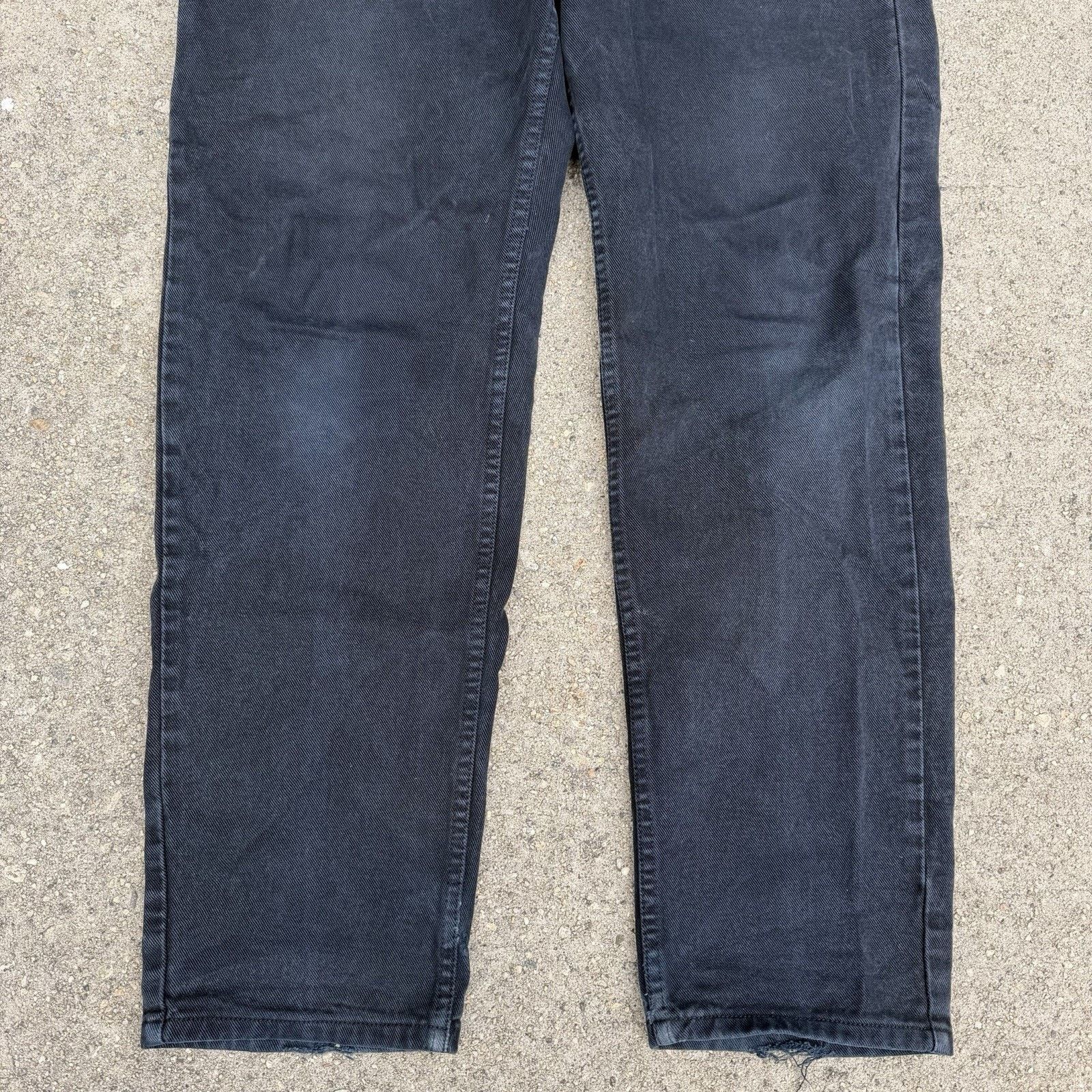 Levi's × Vintage Vintage 90s Levi’s Silvertab Black Baggy Denim Jeans 33x32 Size US 33 - 3 Thumbnail