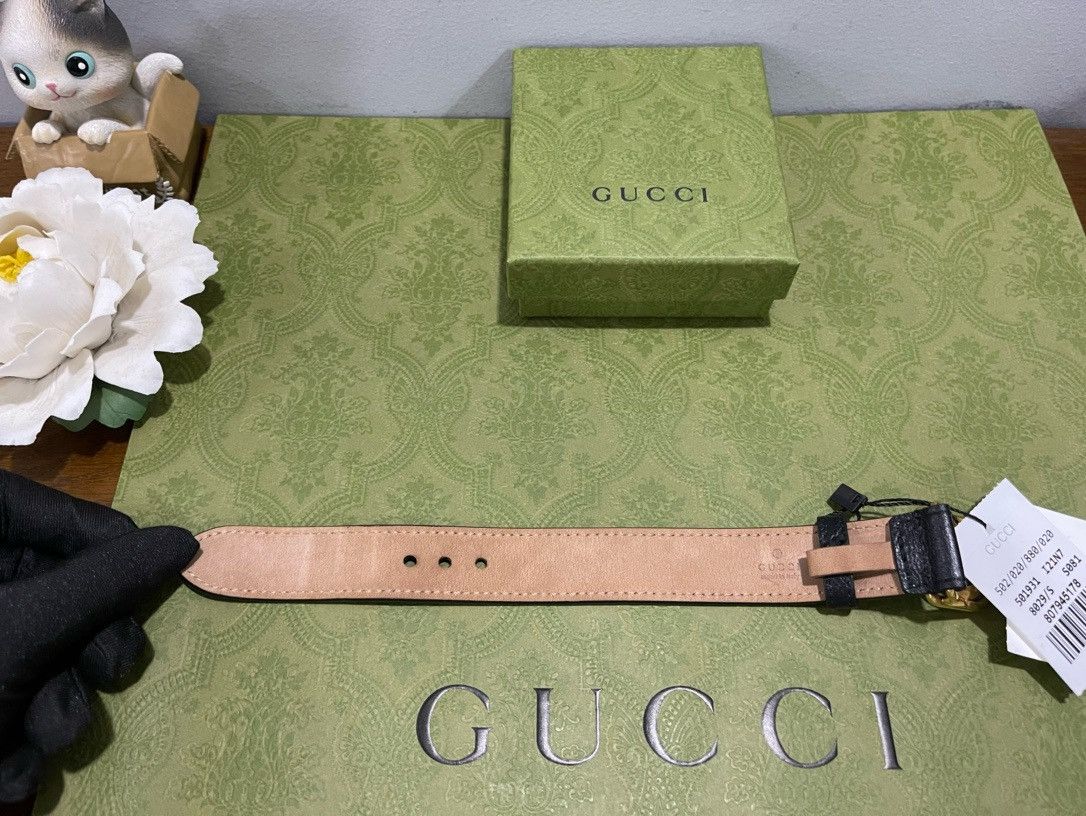Gucci Gucci leather framed GG bracelet Size ONE SIZE - 3 Thumbnail