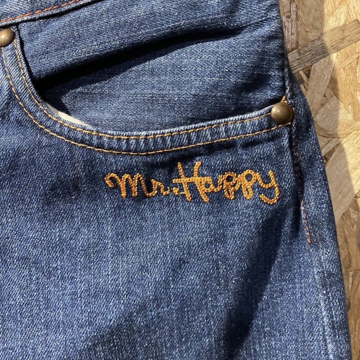 Beauty Beast Rare And Beautiful Mr. Men Little Miss Big Logo Denim Jeans Size US 34 / EU 50 - 7 Thumbnail