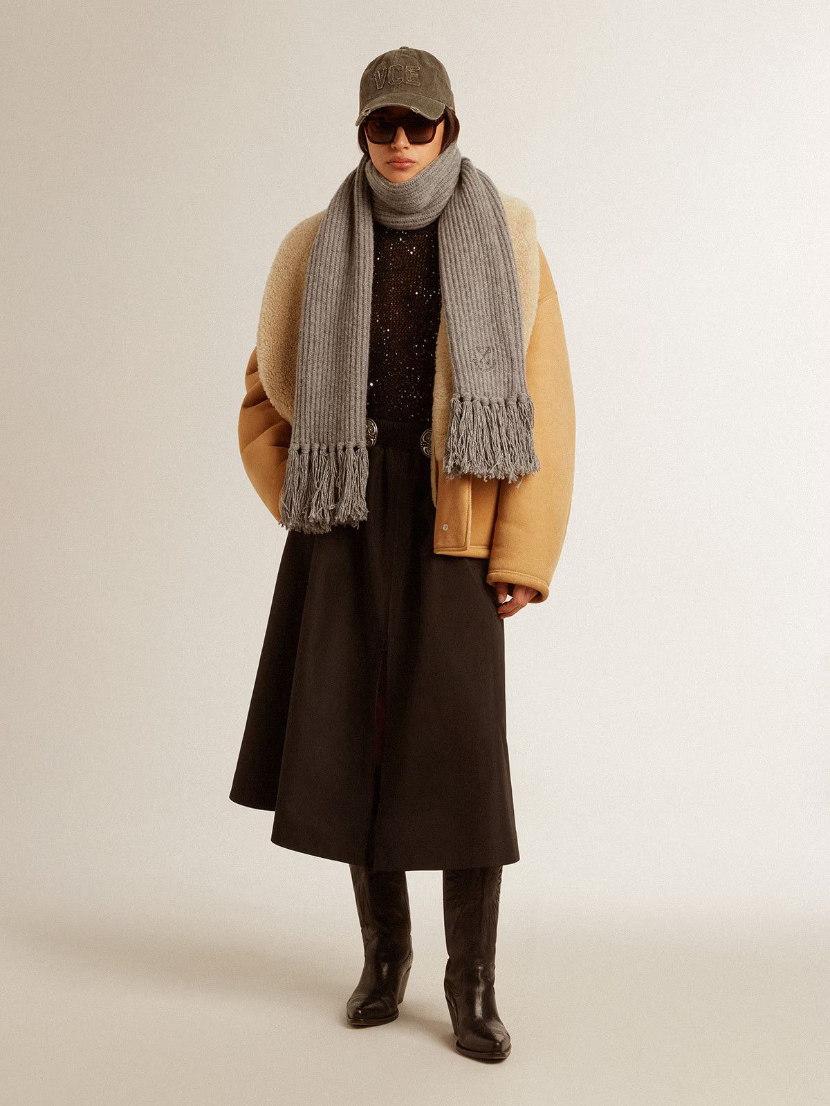 Golden Goose o1s22i1n1224 Shearling Jacket in Beige Size M / US 6-8 / IT 42-44 - 4 Thumbnail