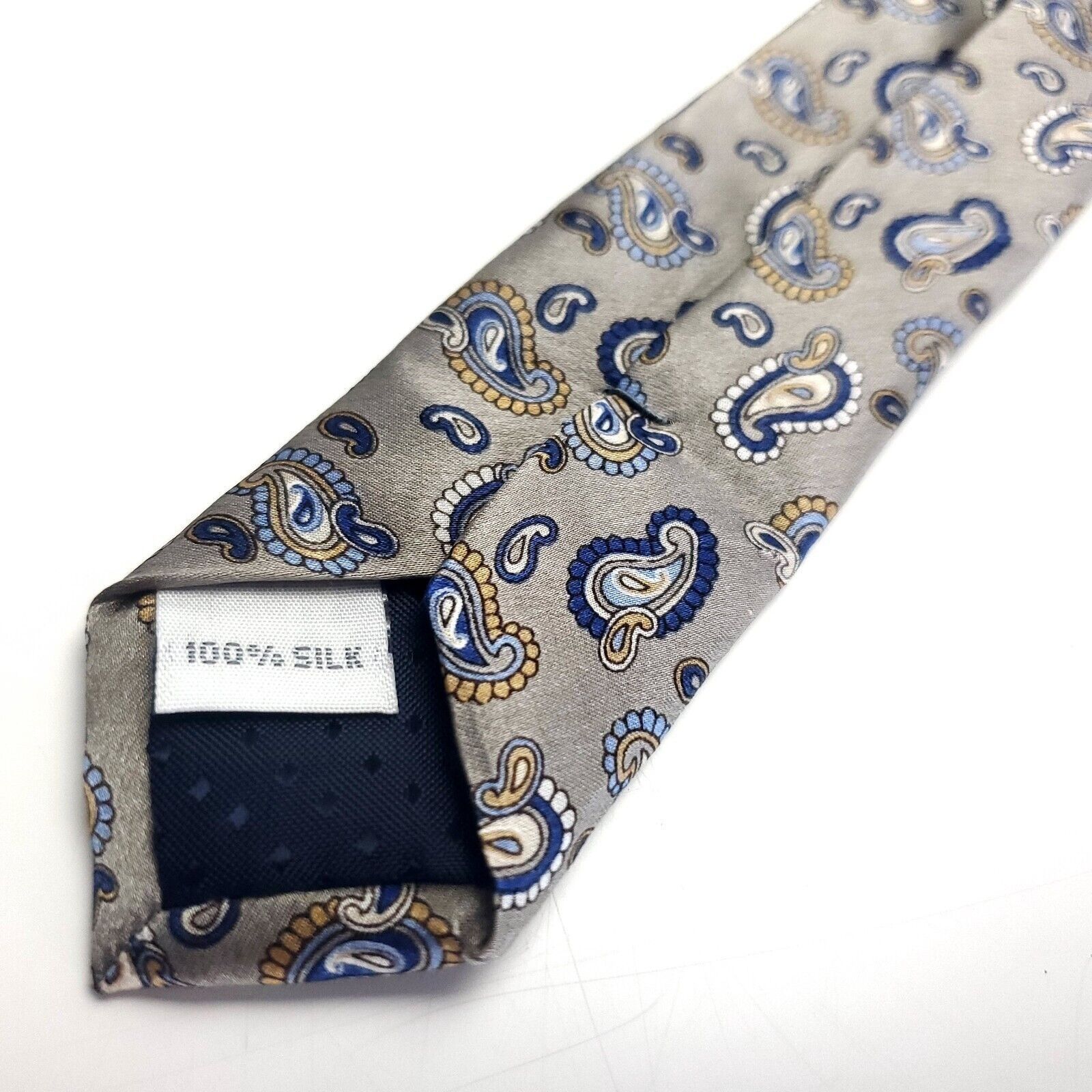 Joseph & Feiss Joseph & Feiss Beige Silk Tie Woven Paisley Short Size ONE SIZE - 5 Thumbnail