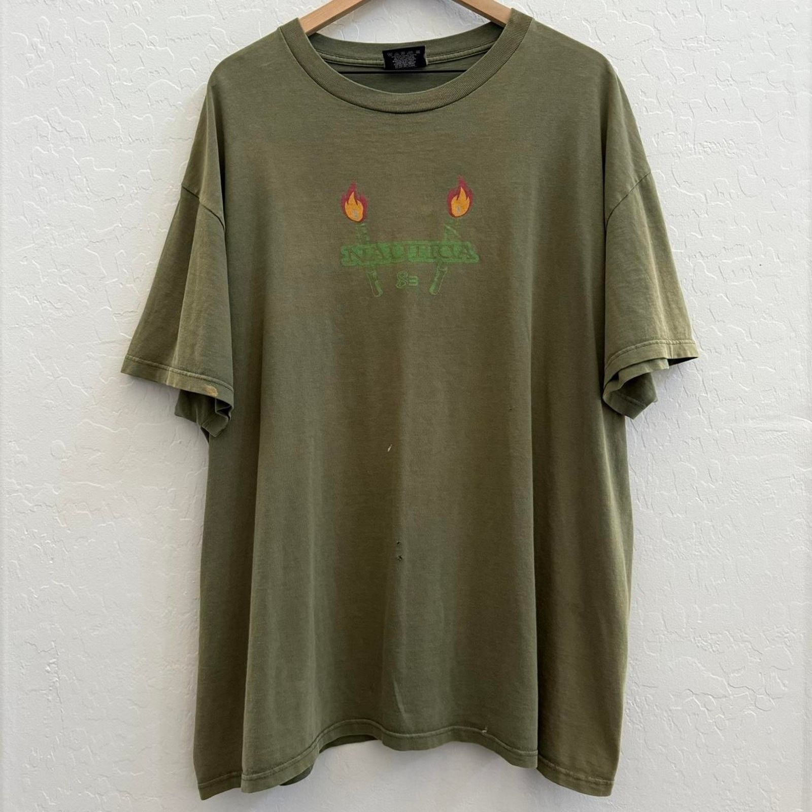 Nautica Vintage Faded Nautica Flame Light My Fire T-Shirt Size US XXL / EU 58 / 5 - 1 Thumbnail