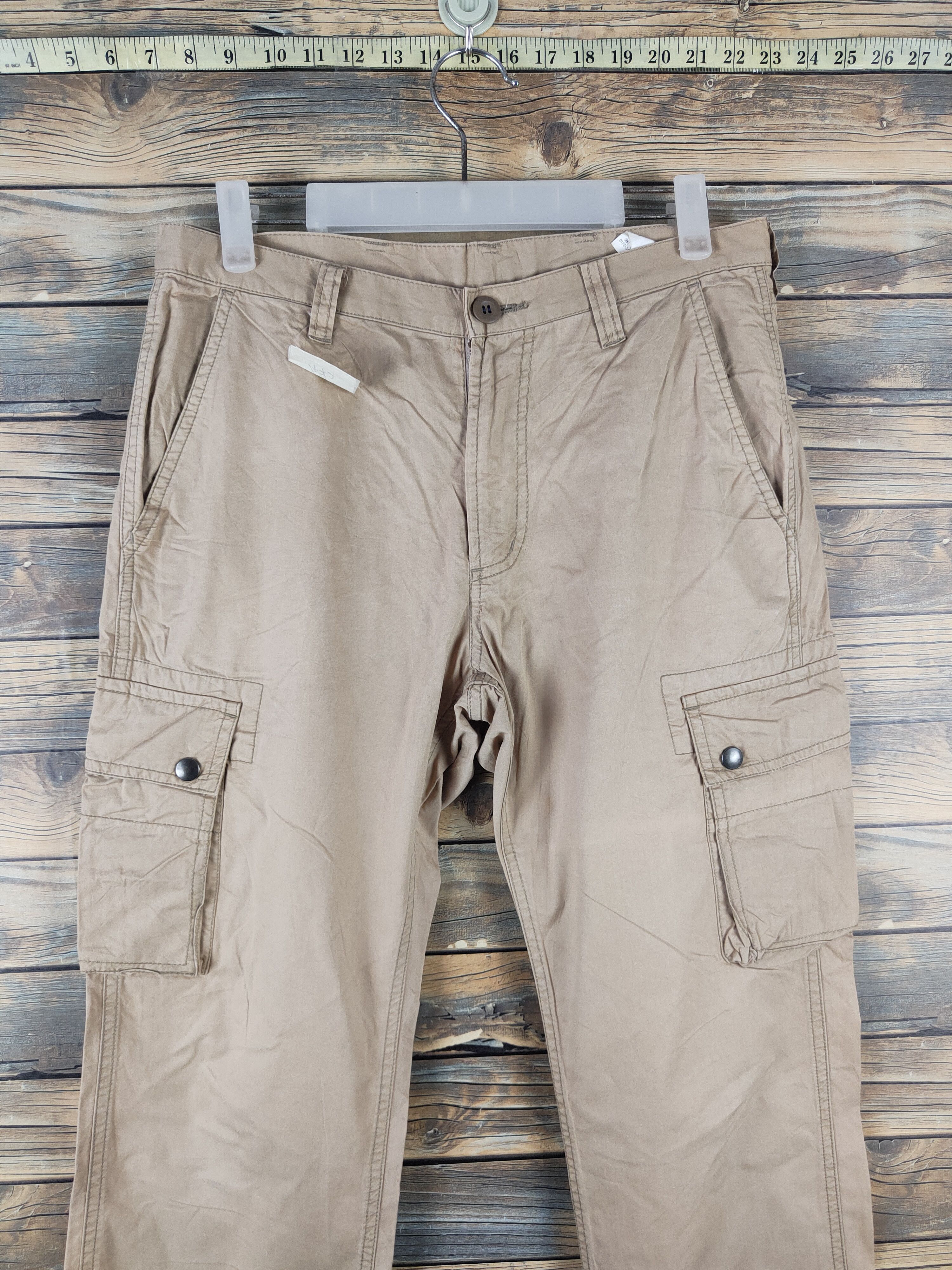 Japanese Brand × Journal Standard DL Journal Standard Beige Multipocket Cargo Pants #472 Size US 31 - 2 Thumbnail