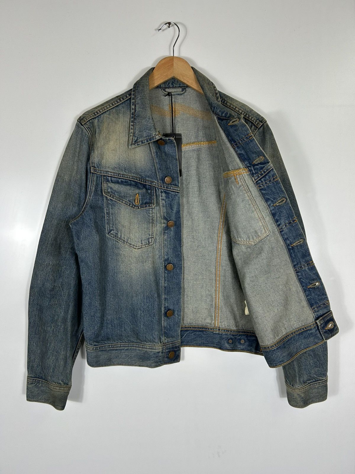 Nudie Jeans Nudie Jeans Organic Denim Jacket Men’s Blue Trucker Jacket Size US M / EU 48-50 / 2 - 10 Thumbnail