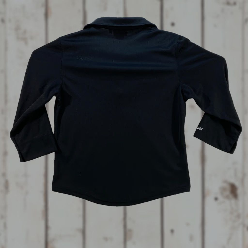 Vintage Polaris Polo Shirt L Womens Black 3/4 Sleeve Embroidered Pure Size L / US 10 / IT 46 - 1 Thumbnail
