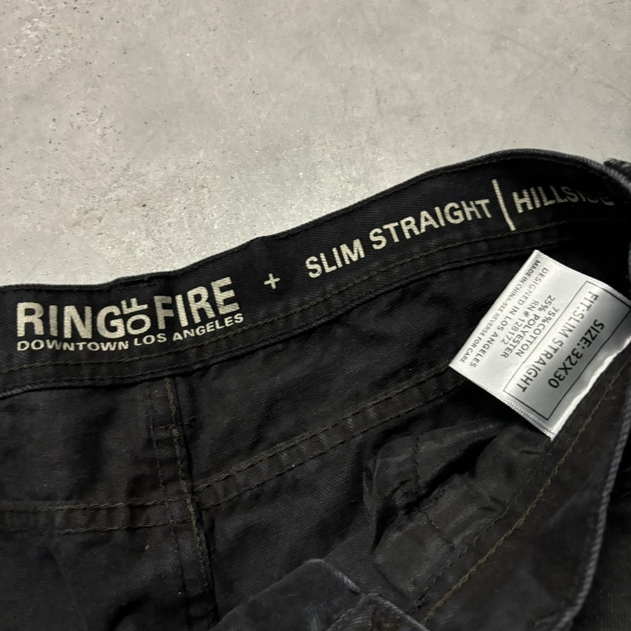 Japanese Brand × Vintage Crazy Vintage Y2K/2000s Grunge Black Denim Jeans! Size US 32 / EU 48 - 7 Thumbnail