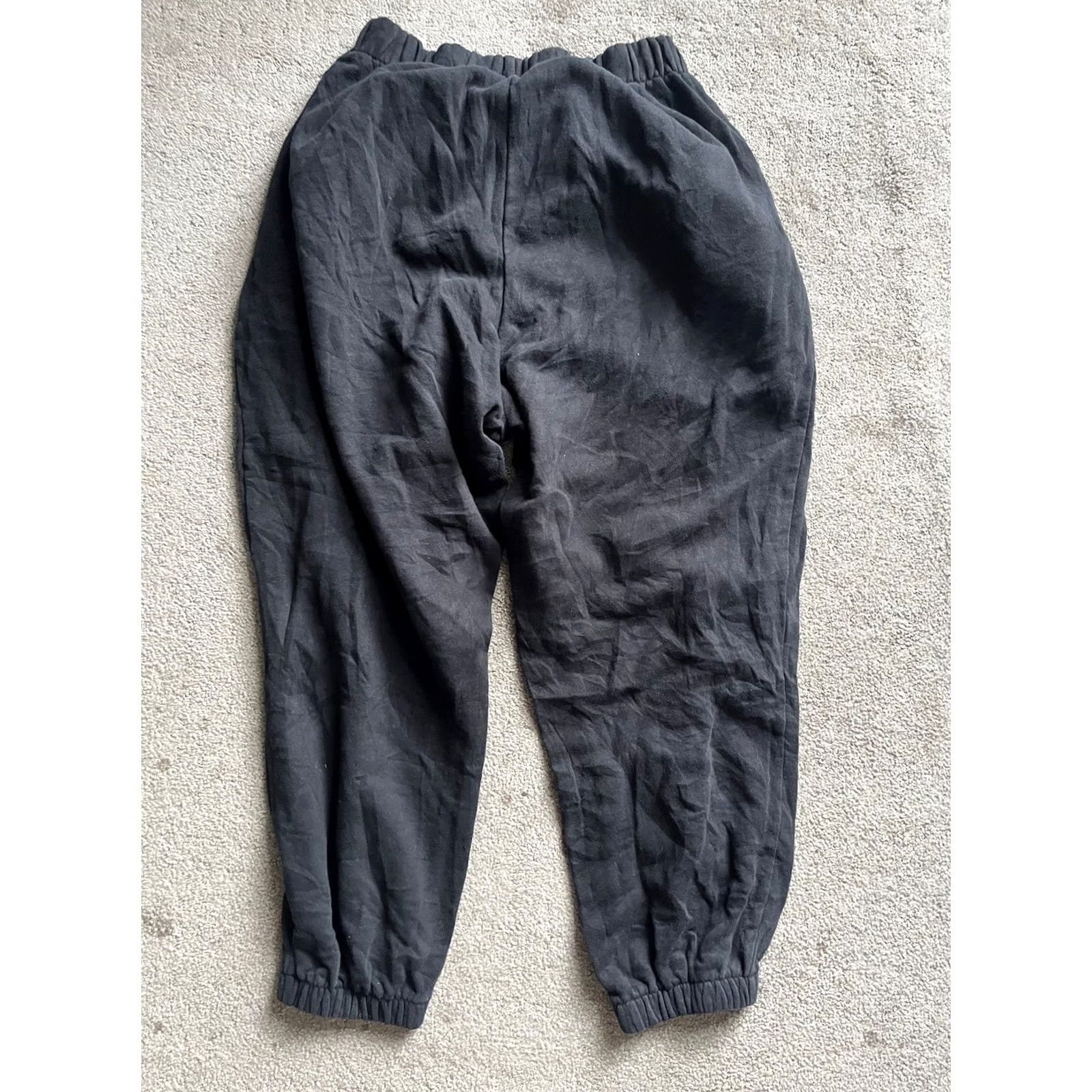 Gap Gap Men Sweatpants Size Large Black Solid Jogger Pants Regular Activewear Mens L Size US 33 - 3 Thumbnail