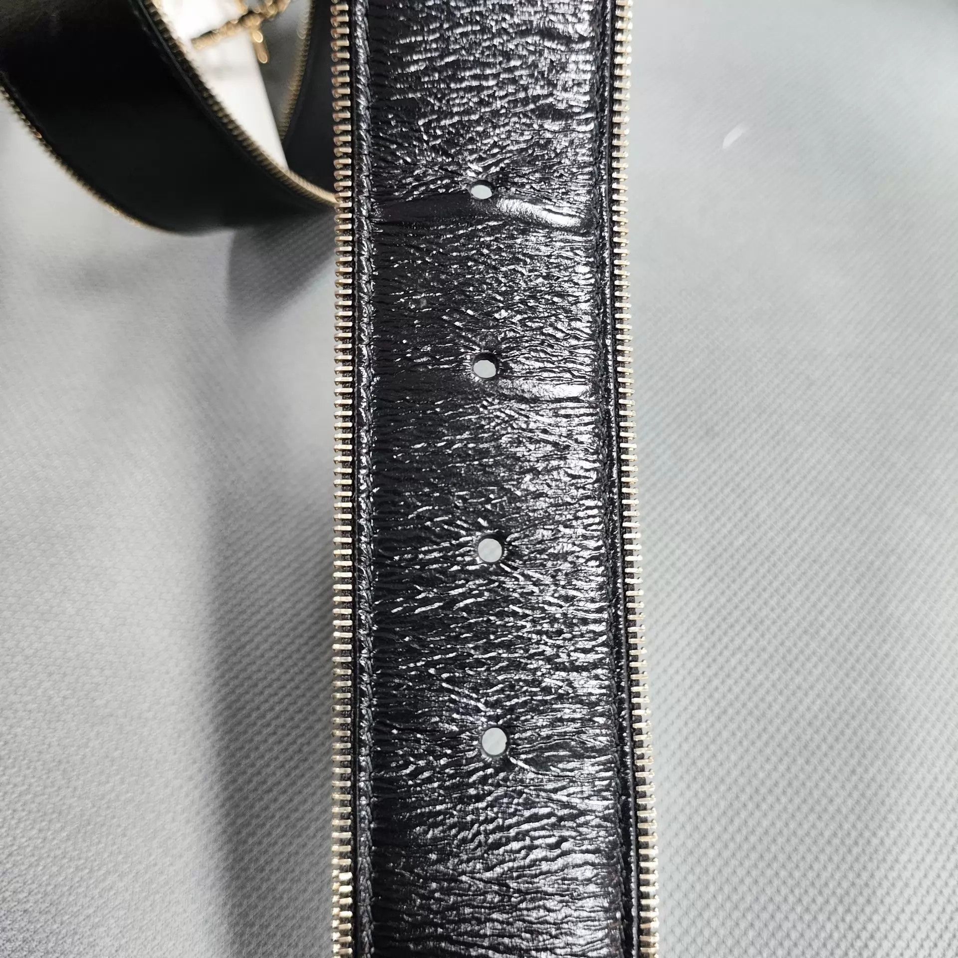 Chanel Chanel full-grain leather zip belt Size ONE SIZE - 4 Thumbnail