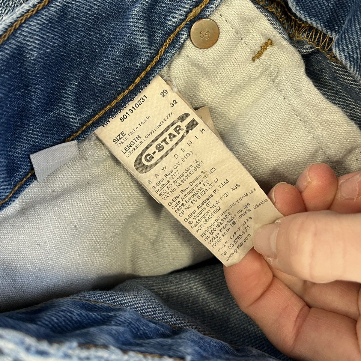 G-Star G-Star RAW raw denim jeans trousers y2k drip vintage Size US 29 - 6 Thumbnail