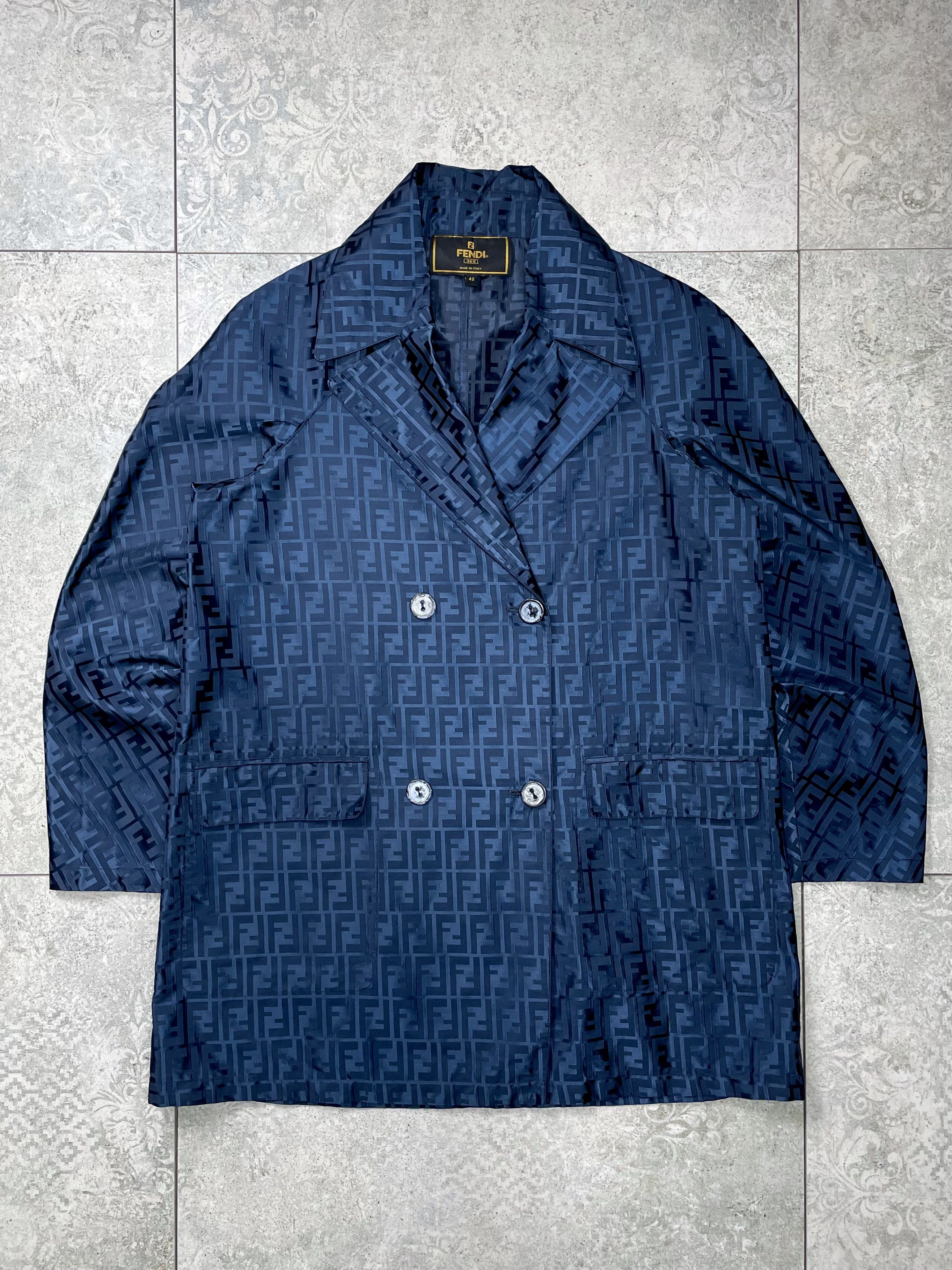 Fendi Fendi Monogram Vintage Trench Coat Size US S / EU 44-46 / 1 - 1 Thumbnail