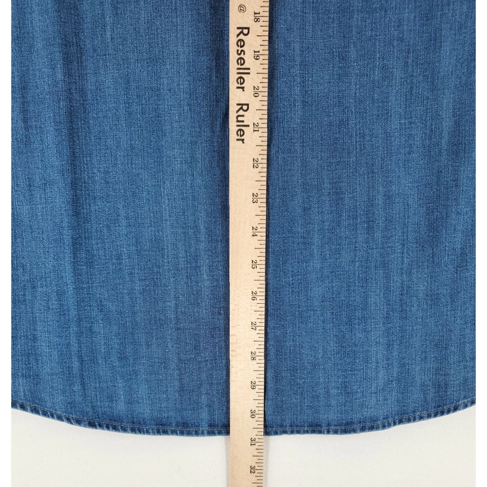 Levi's Levi's Denim Pearl Snap Shirt Long Sleeve Blue Western Cowboy Mens 2XL Shirt Size US XXL / EU 58 / 5 - 7 Thumbnail