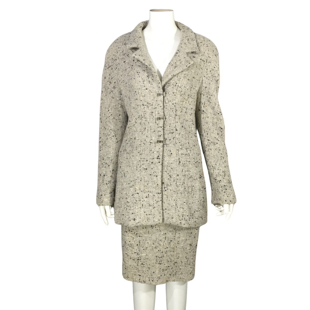Chanel Chanel vintage 99A Fall Brown Tweed Long Jacket skirt wome Size S / US 4 / IT 40 - 1 Thumbnail