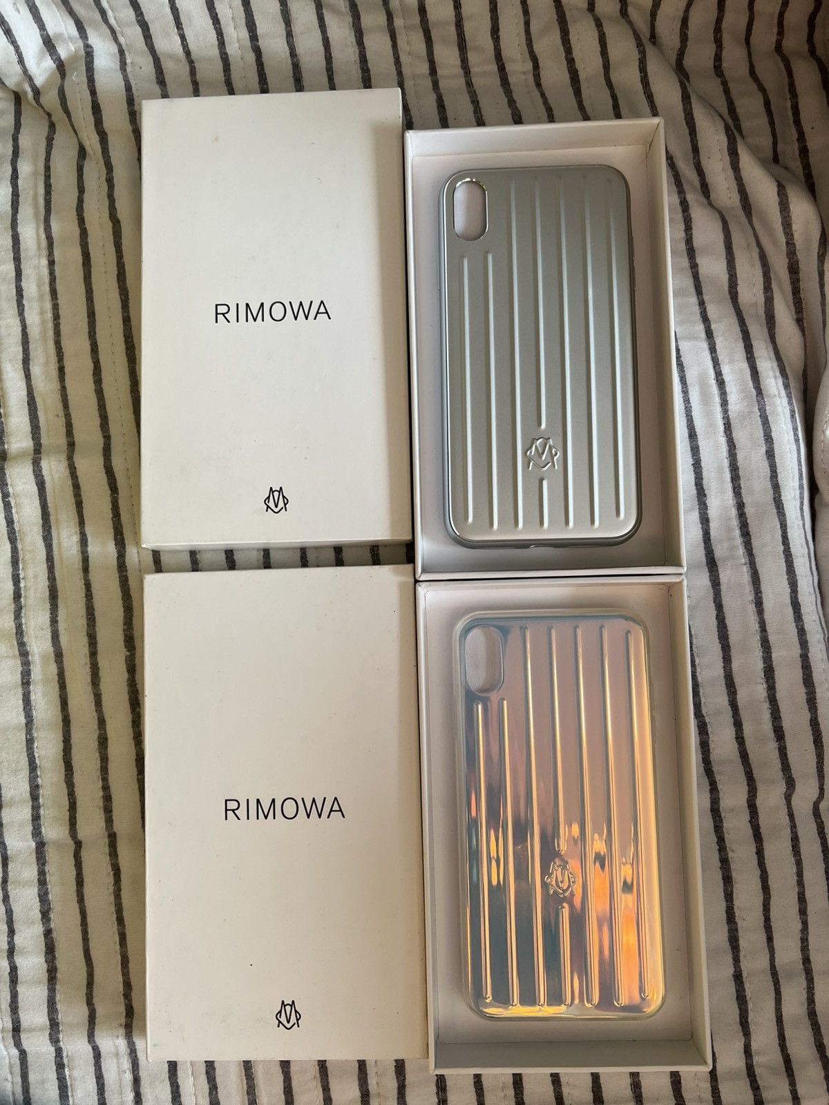 RIMOWA iPhone 13Pro シルバー Rimowa Iphone Case Aluminum For 13 ProMAX Silver ⭐️U.S SELLER