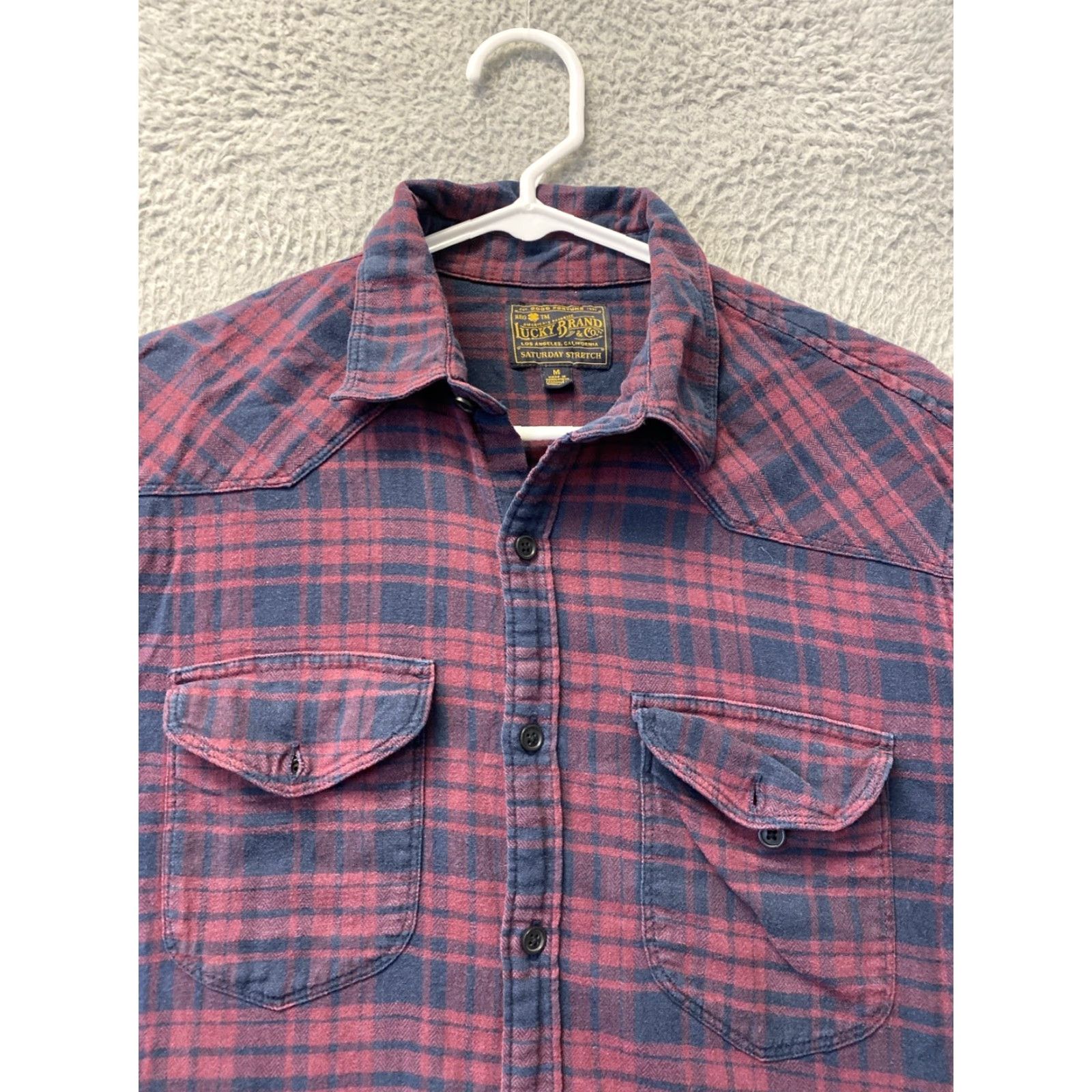 Lucky Brand LUCKY BRAND Men's Button-Up Shirt Long Sleeve Plaid Multicolor M Size US M / EU 48-50 / 2 - 3 Thumbnail